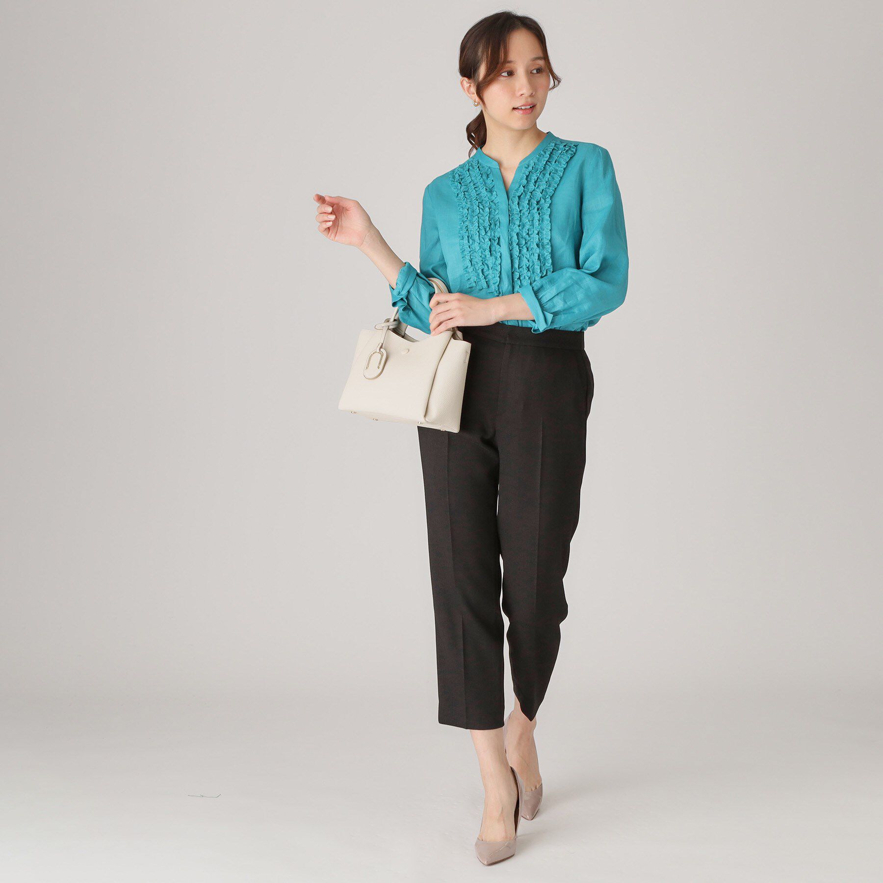 COUP DE CHANCE「【手洗い可／日本製】タックテーパードパンツ」|その他|