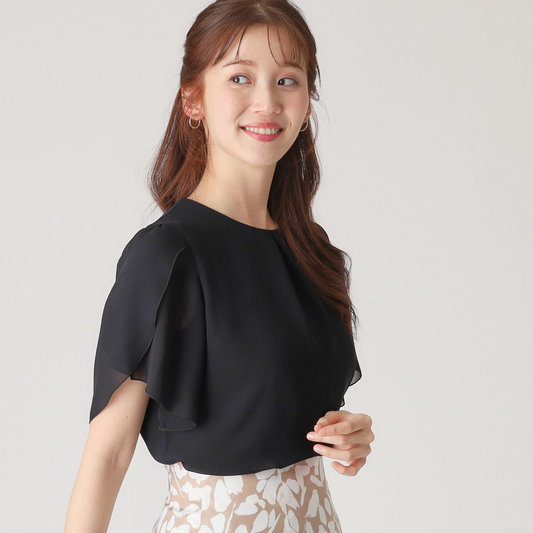 COUP DE CHANCE「【洗える／日本製】チューリップ袖ブラウス」|シャツ・ブラウス|