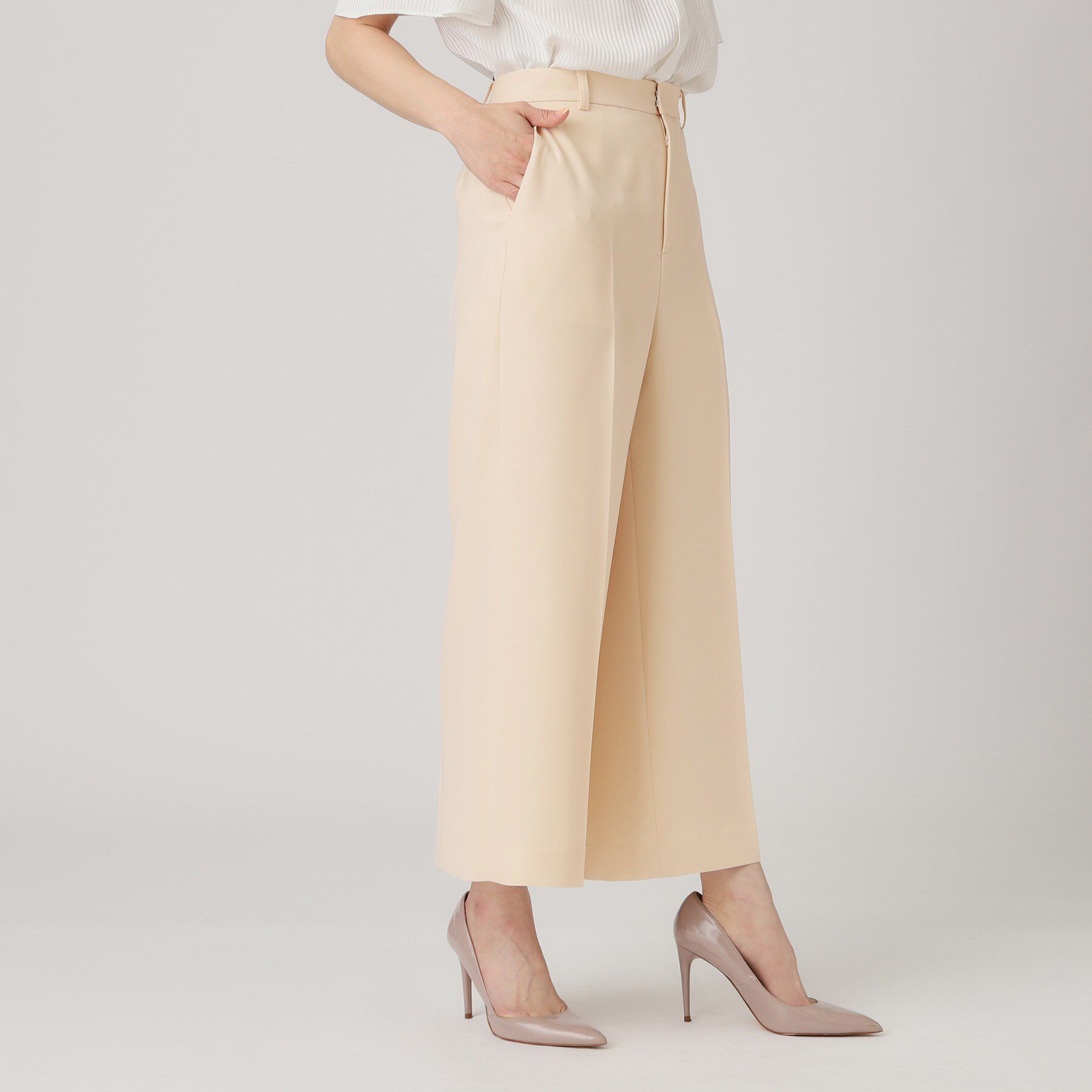 COUP DE CHANCE「【洗える／日本製】センタープレス入ワイドパンツ」|その他|