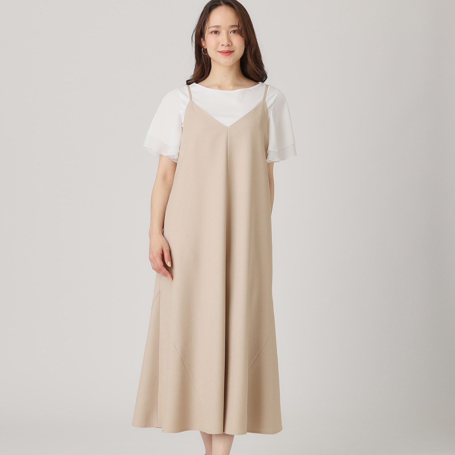 COUP DE CHANCE「【洗える／日本製】キャミソールワンピース」|ワンピース|