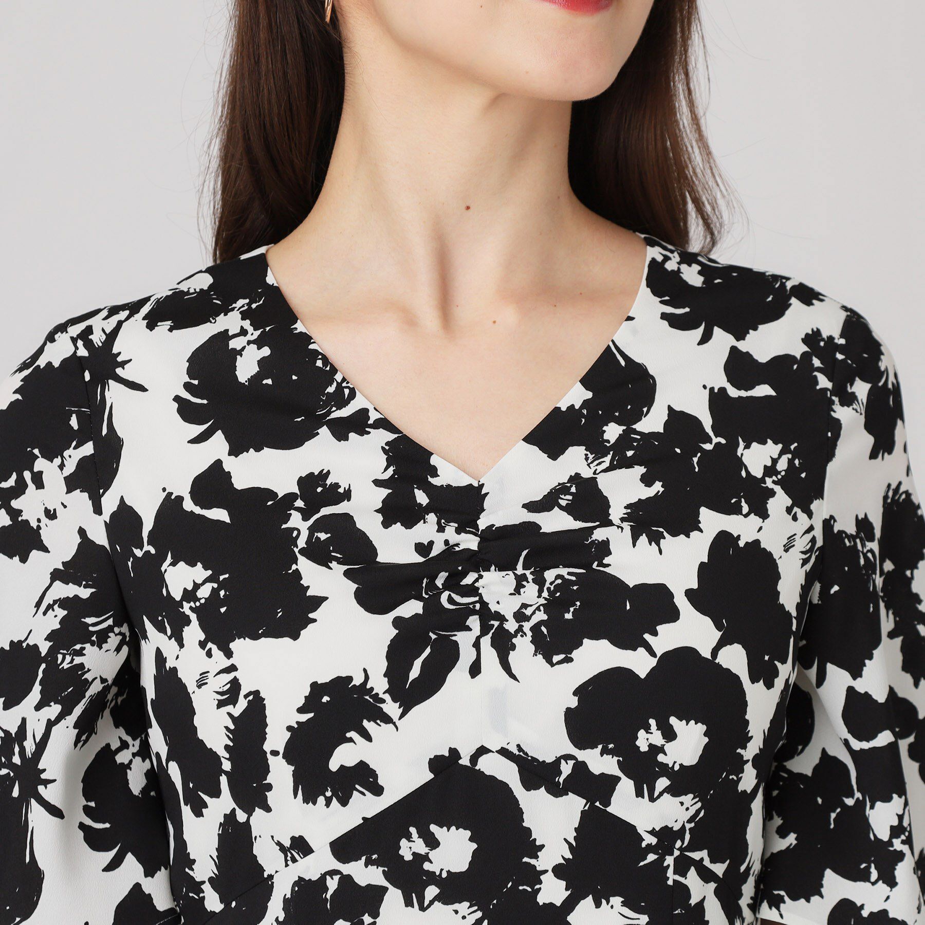 COUP DE CHANCE「【手洗い可／日本製】花柄ワンピース」|ワンピース|