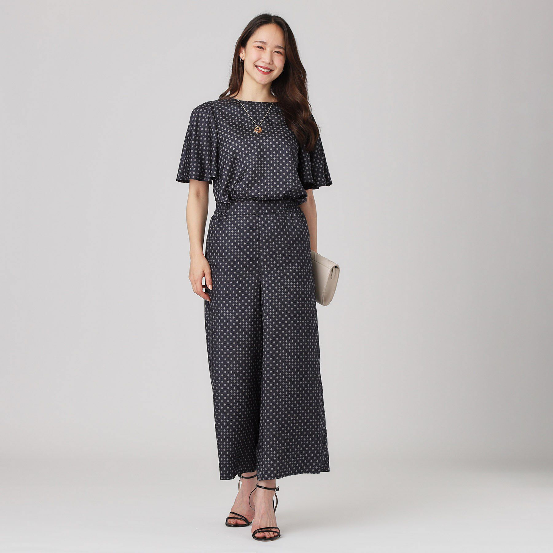 COUP DE CHANCE「【手洗い可／日本製】小紋柄ワイドパンツ」|その他|