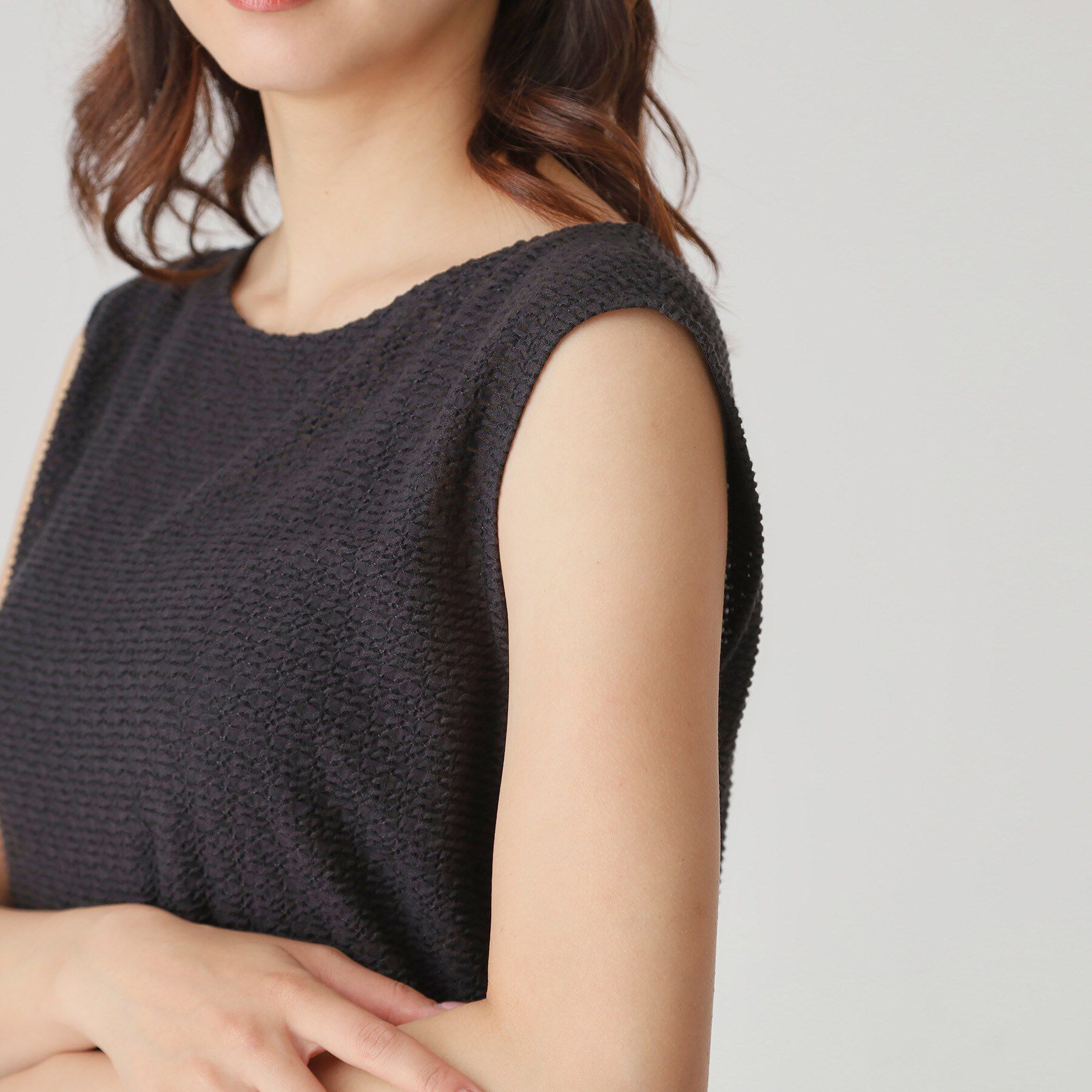 COUP DE CHANCE「【手洗い可／日本製】ジャカードジャージトップス」|Tシャツ・カットソー|