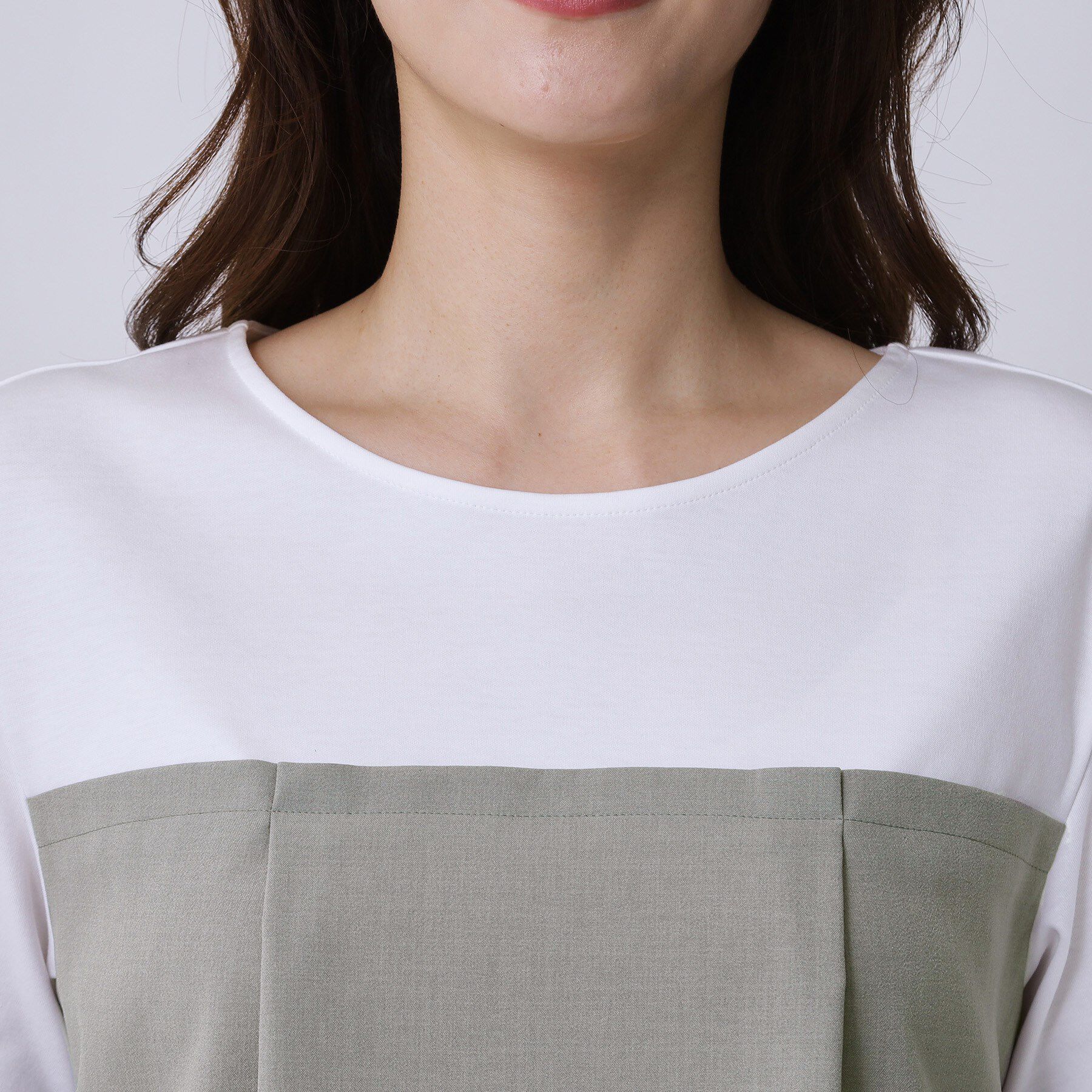 COUP DE CHANCE「【手洗い可／セットアップ可】レイヤード風カットソー」|Tシャツ・カットソー|