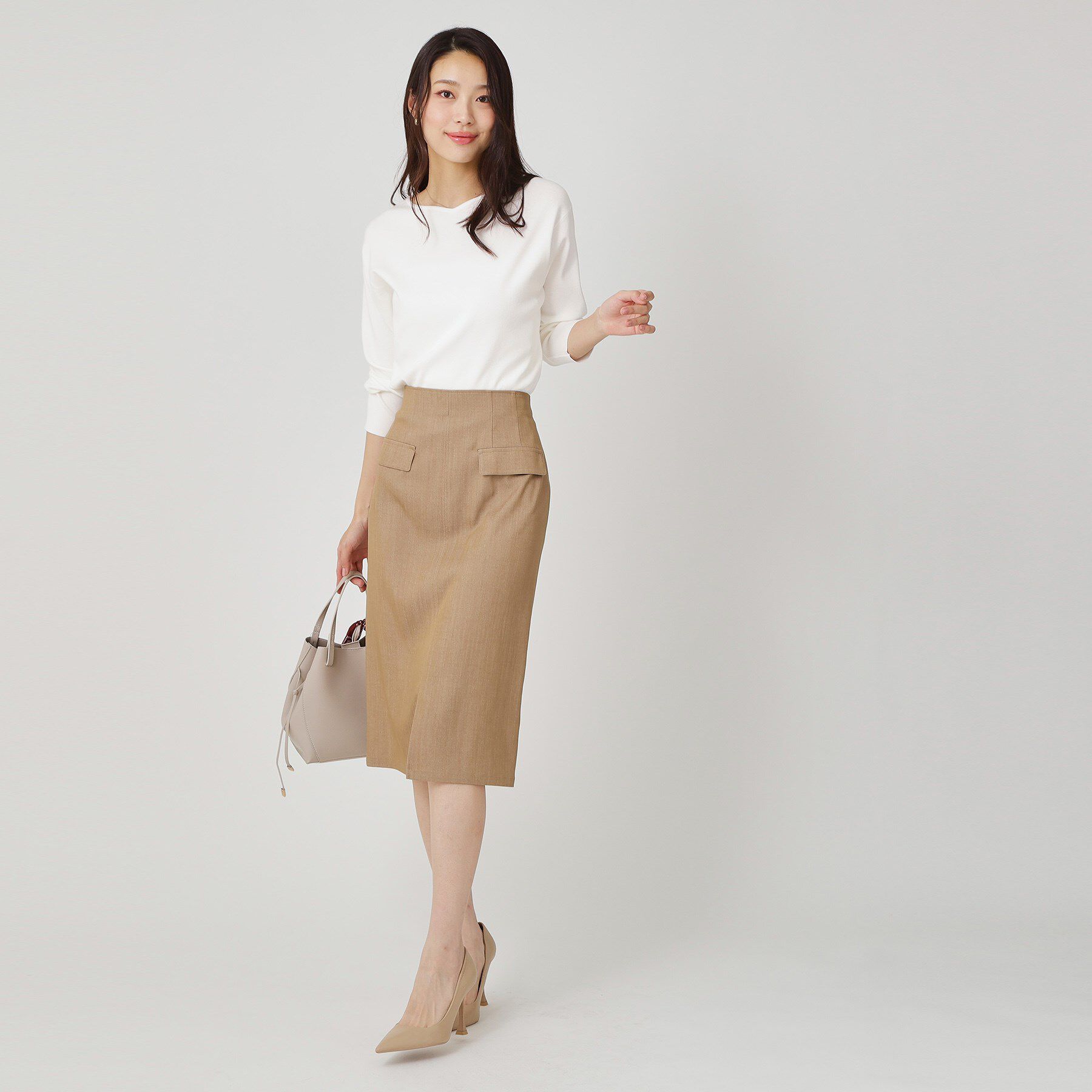 COUP DE CHANCE「【手洗い可】ハートネックのニットトップス」|ニット・セーター|