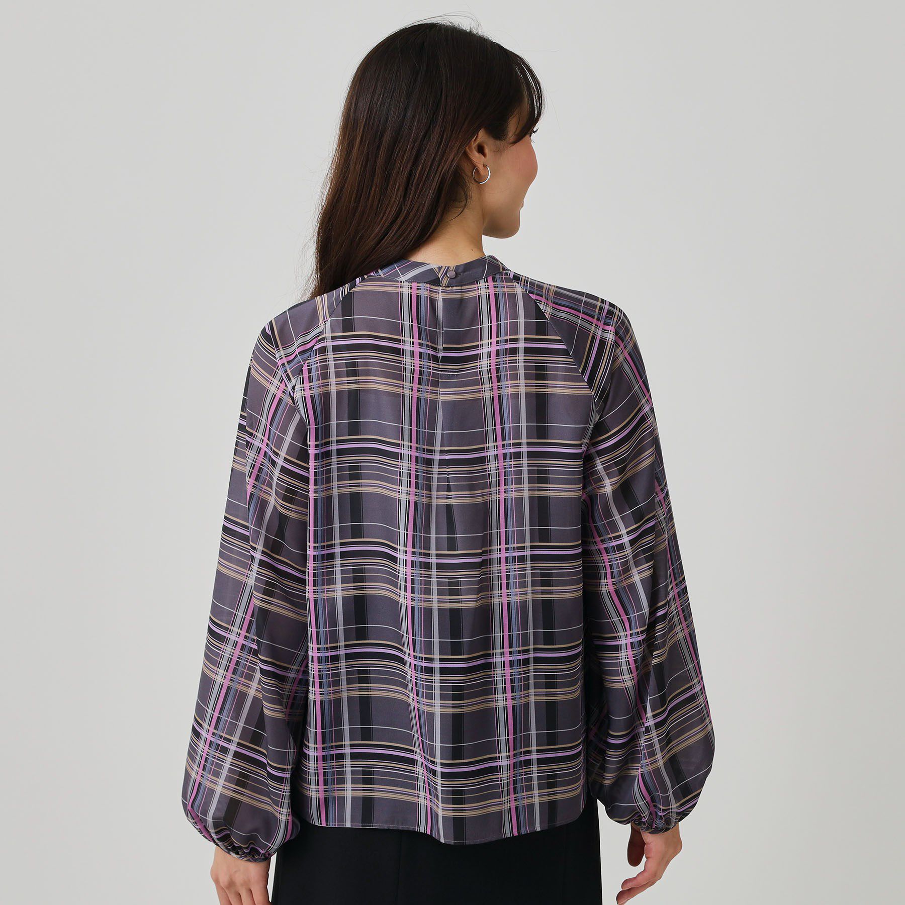 COUP DE CHANCE「【手洗い可／日本製】チェック柄ブラウス」|シャツ・ブラウス|