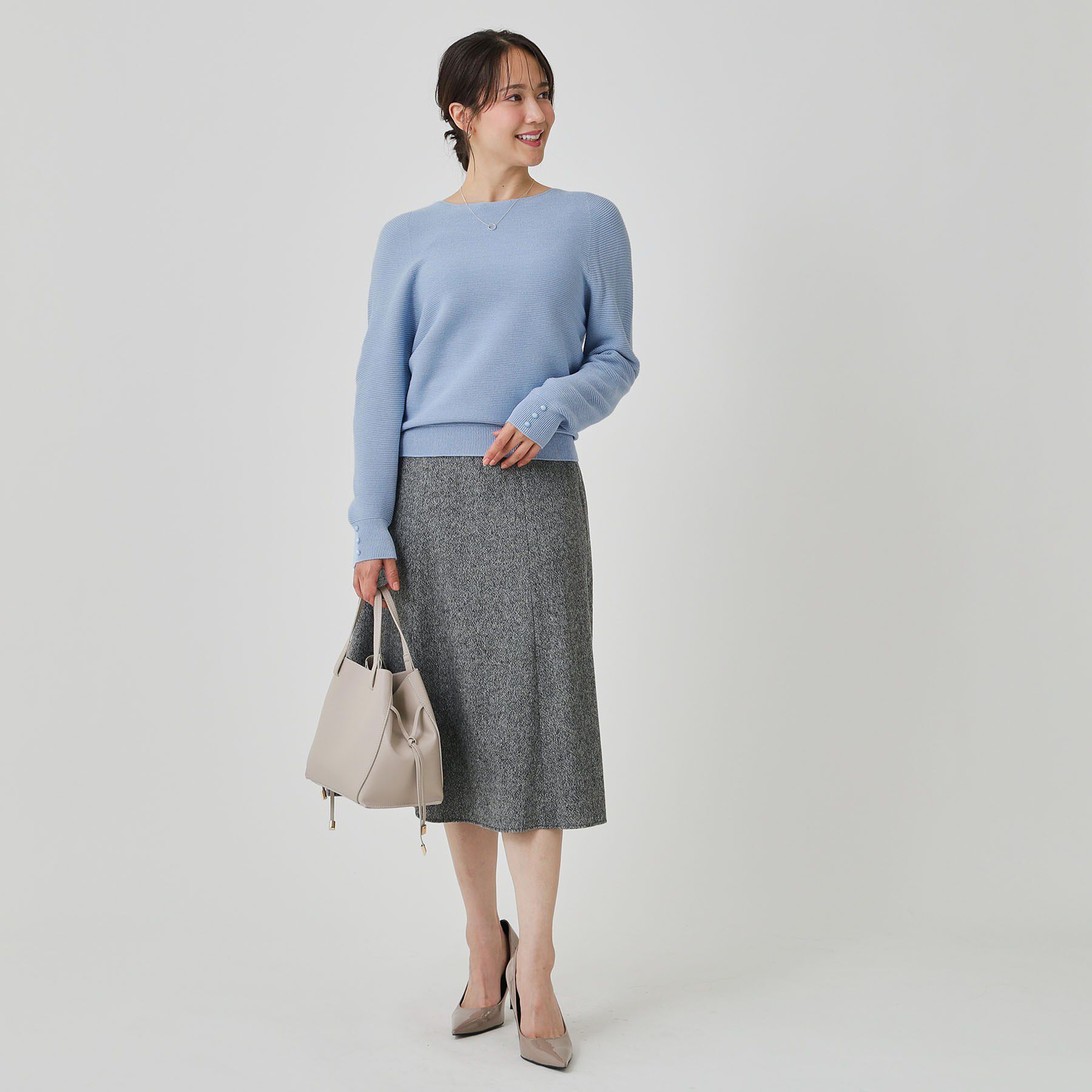 COUP DE CHANCE「【手洗い可／日本製／ホールガーメント】ラメ混ドルマンニットトップス」|ニット・セーター|