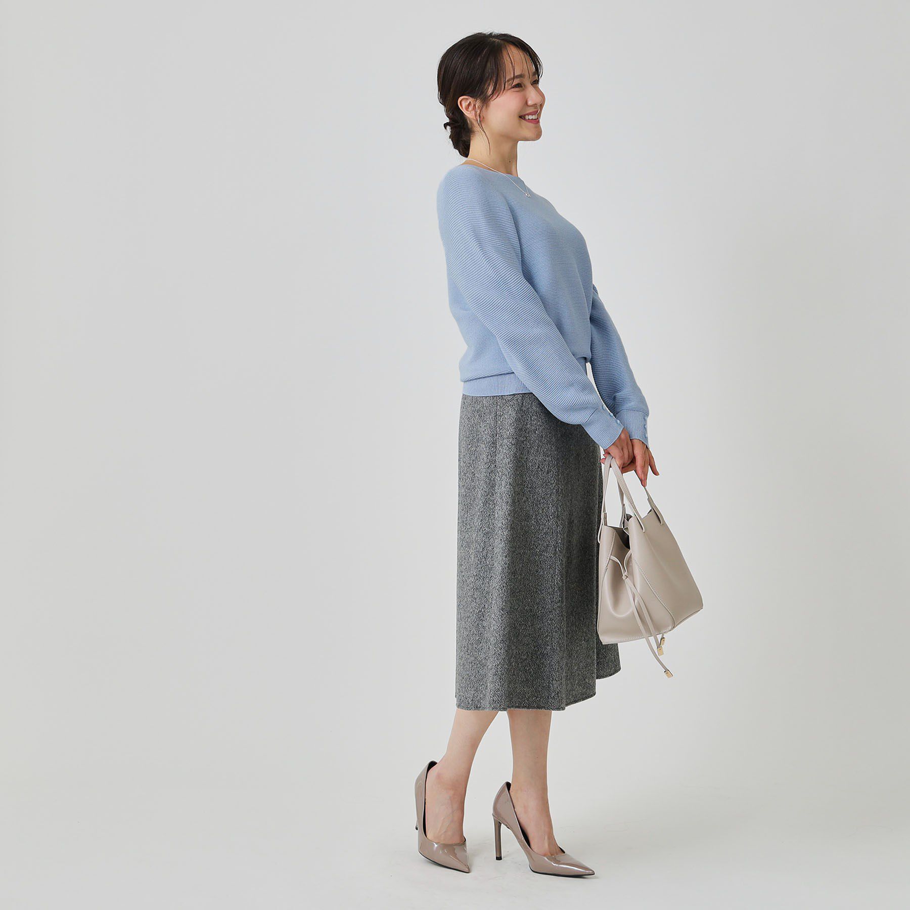 COUP DE CHANCE「【手洗い可／日本製／ホールガーメント】ラメ混ドルマンニットトップス」|ニット・セーター|