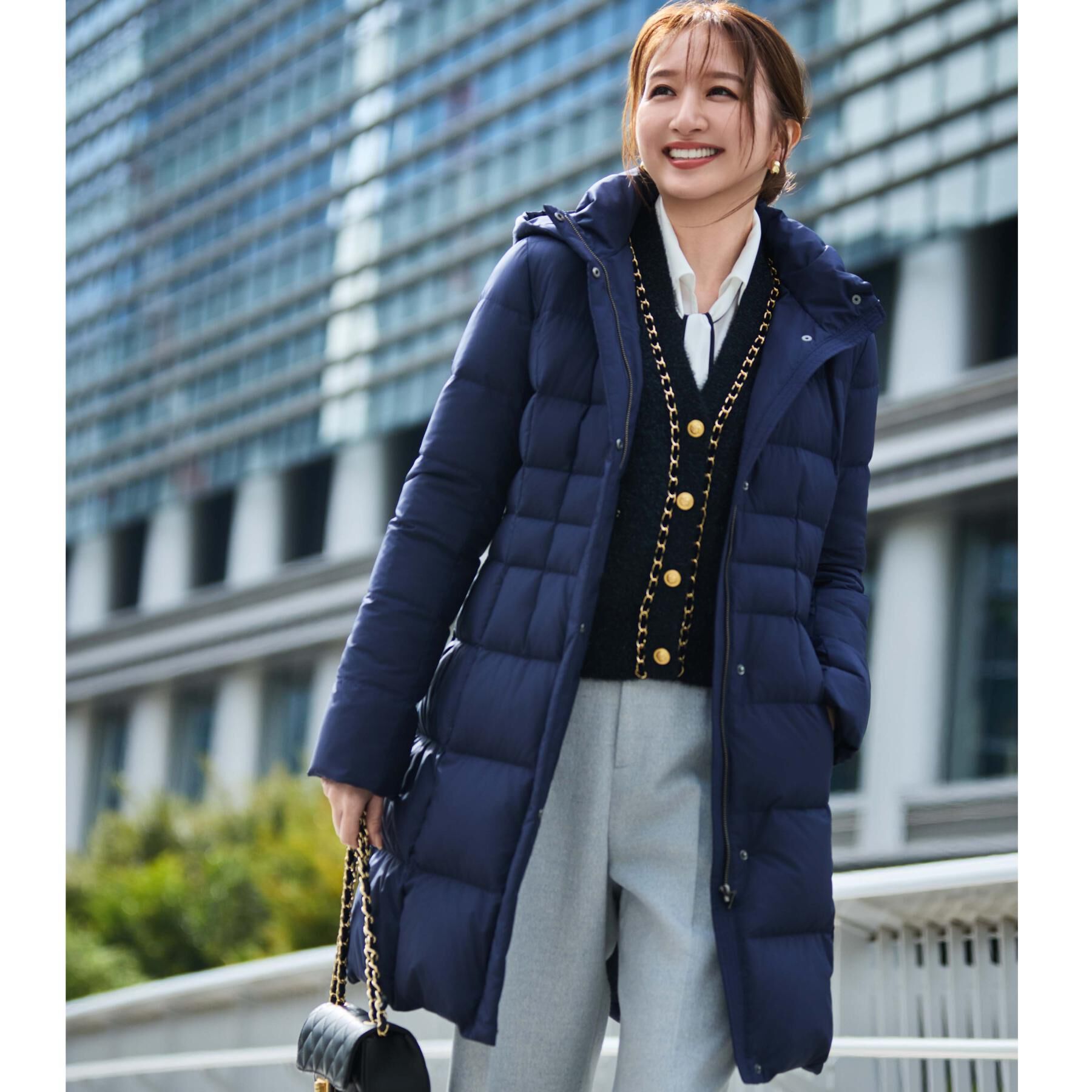 COUP DE CHANCE「【フランス産ホワイトダックダウン／FP800保温性◎／抗菌防臭／手洗い可】ロングダウンコート」|ダウン|