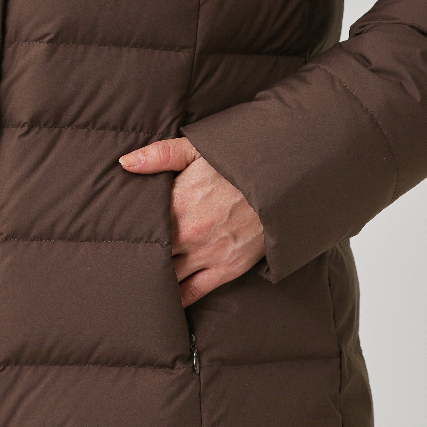 COUP DE CHANCE「【フランス産ホワイトダックダウン／FP800保温性◎／抗菌防臭／手洗い可】ミドル丈ダウンコート」|ダウン|