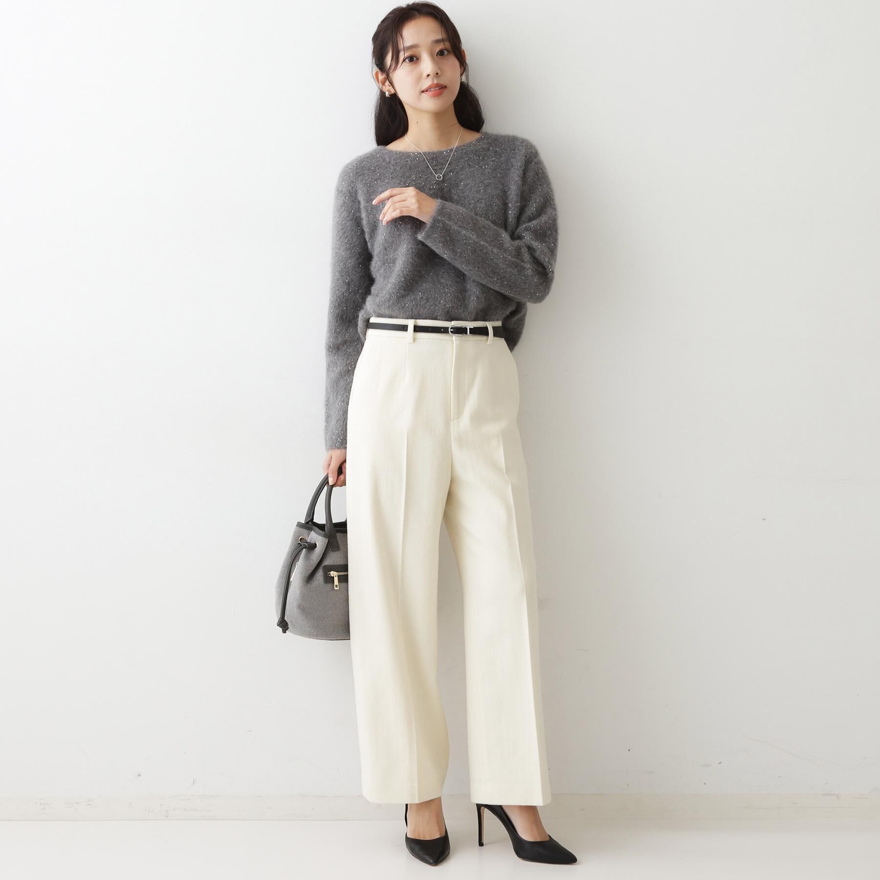 COUP DE CHANCE「【日本製】ラメ入りツイードパンツ」|その他|