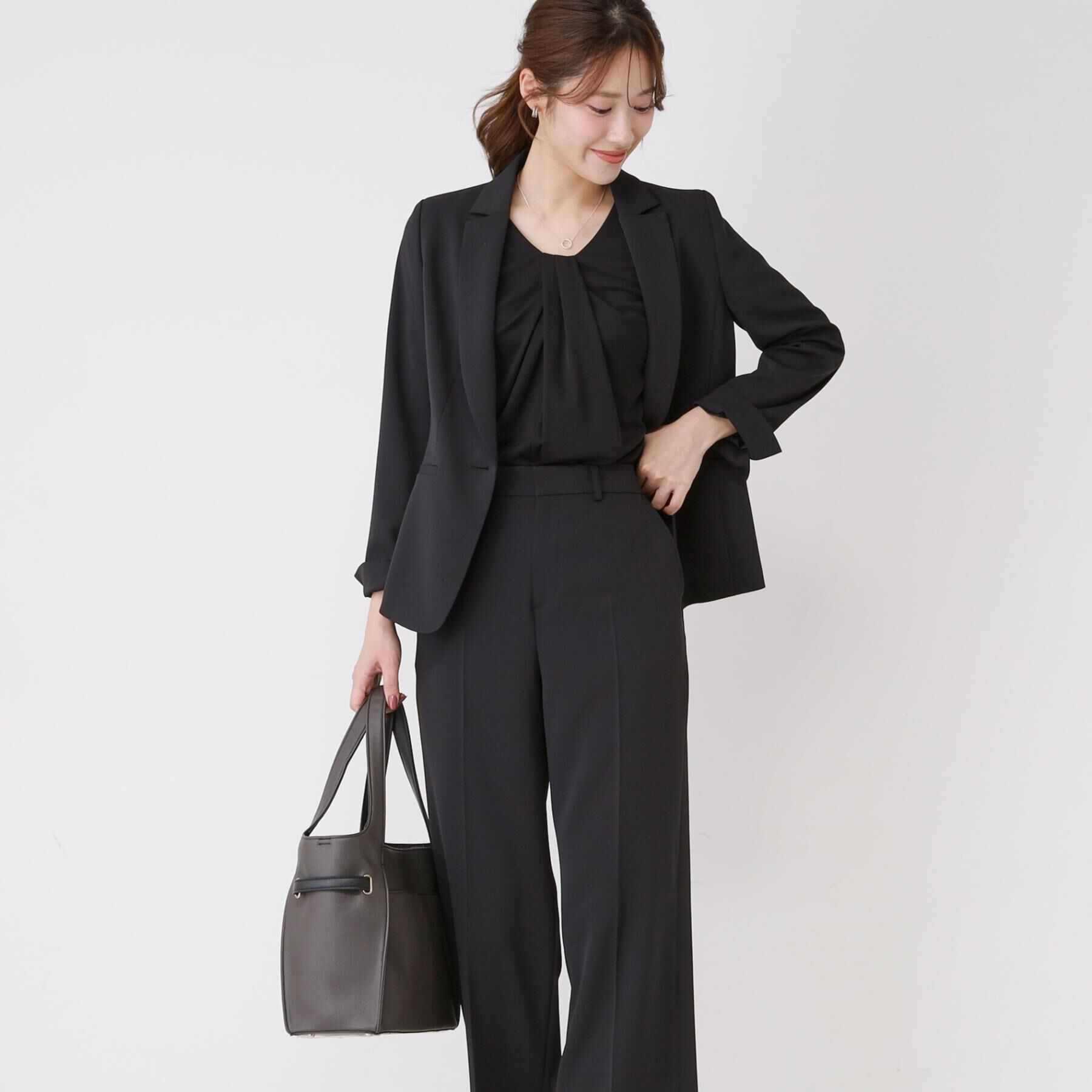 COUP DE CHANCE「【手洗い可／日本製／スーツ可】センタープレスストレートワイドパンツ」|その他|