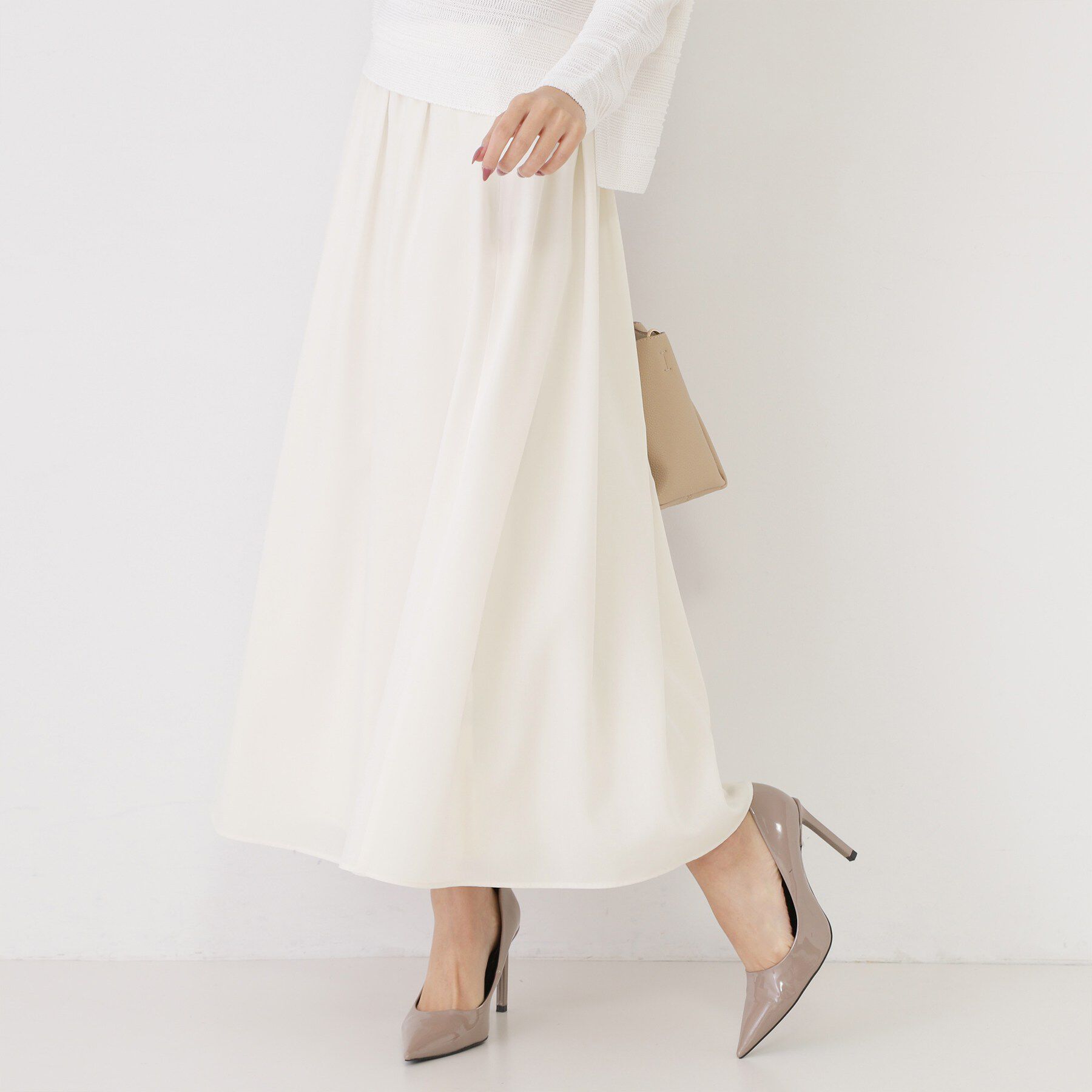 COUP DE CHANCE「【手洗い可／ウエストゴム】エアリーなフレアースカート」|スカート|