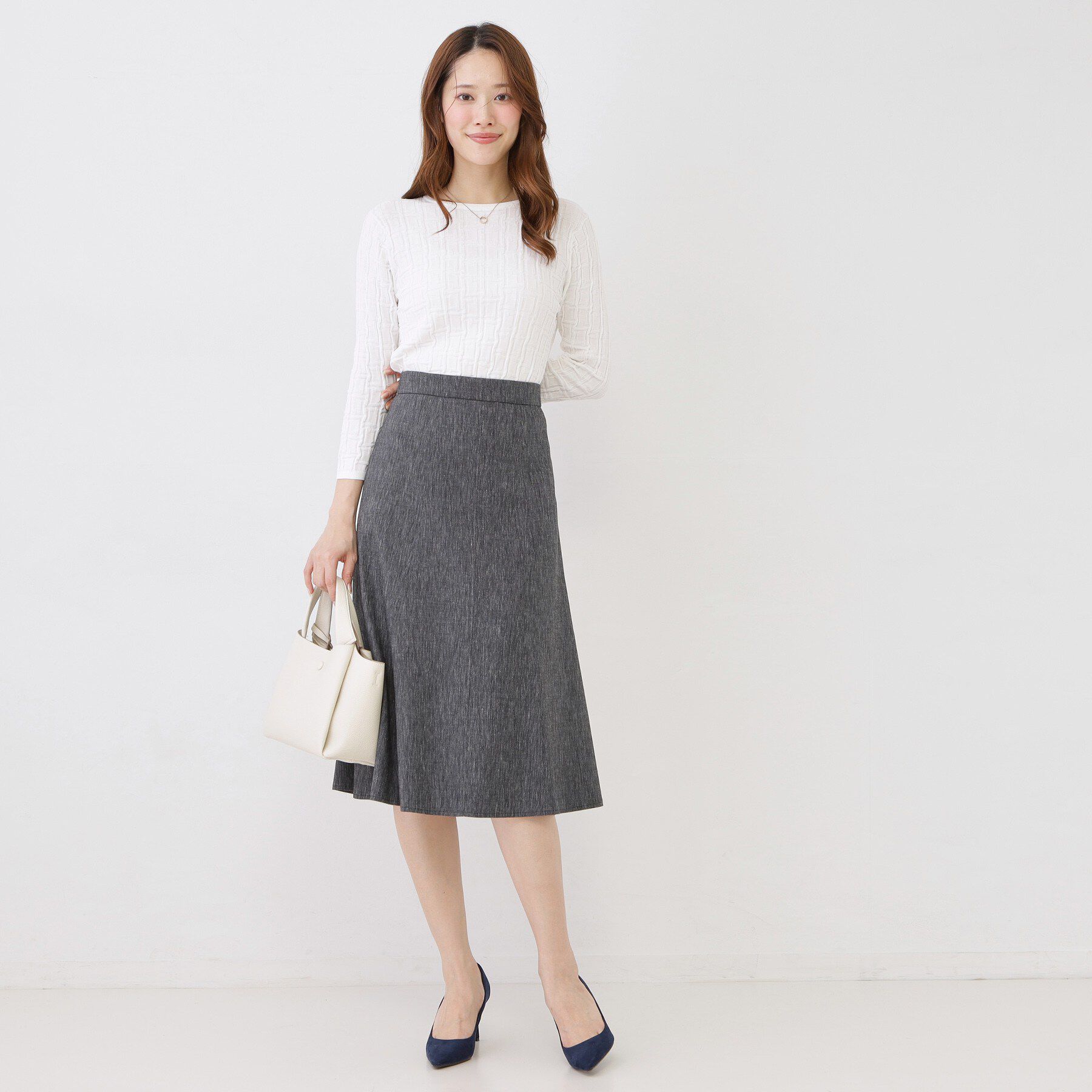 COUP DE CHANCE「【手洗い可／日本製】麻混フレアースカート」|スカート|