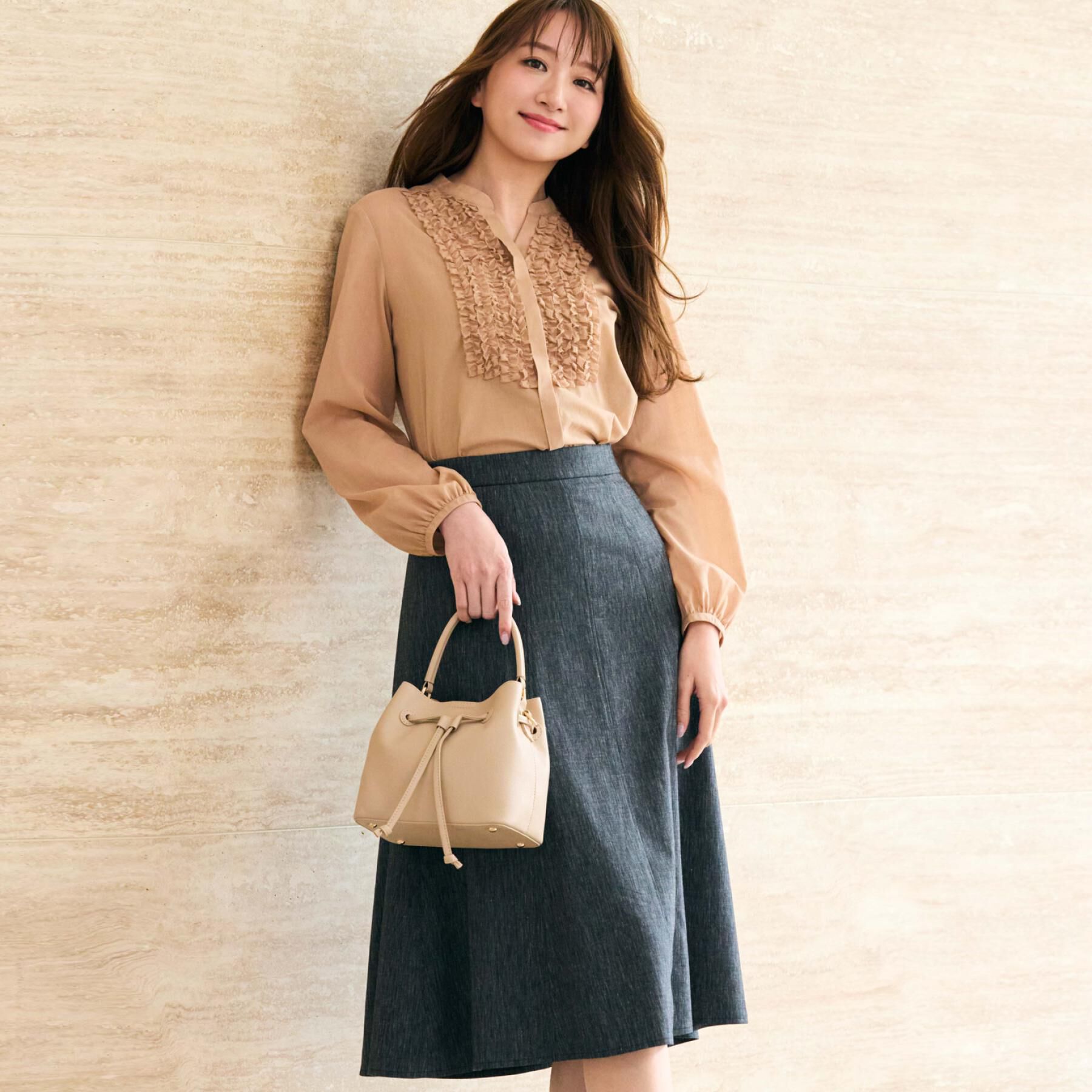 COUP DE CHANCE「【手洗い可／日本製】麻混フレアースカート」|スカート|