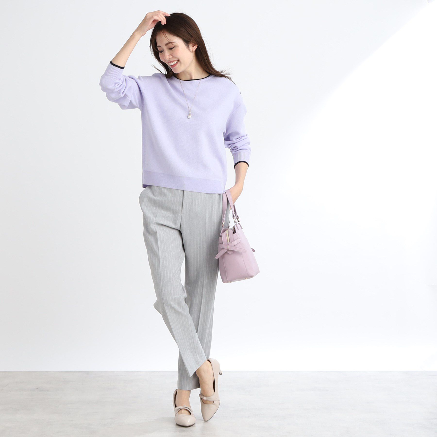 Reflect「【WEB限定カラーあり／セットアップ可】ダブルジャカードニット」|ニット・セーター|