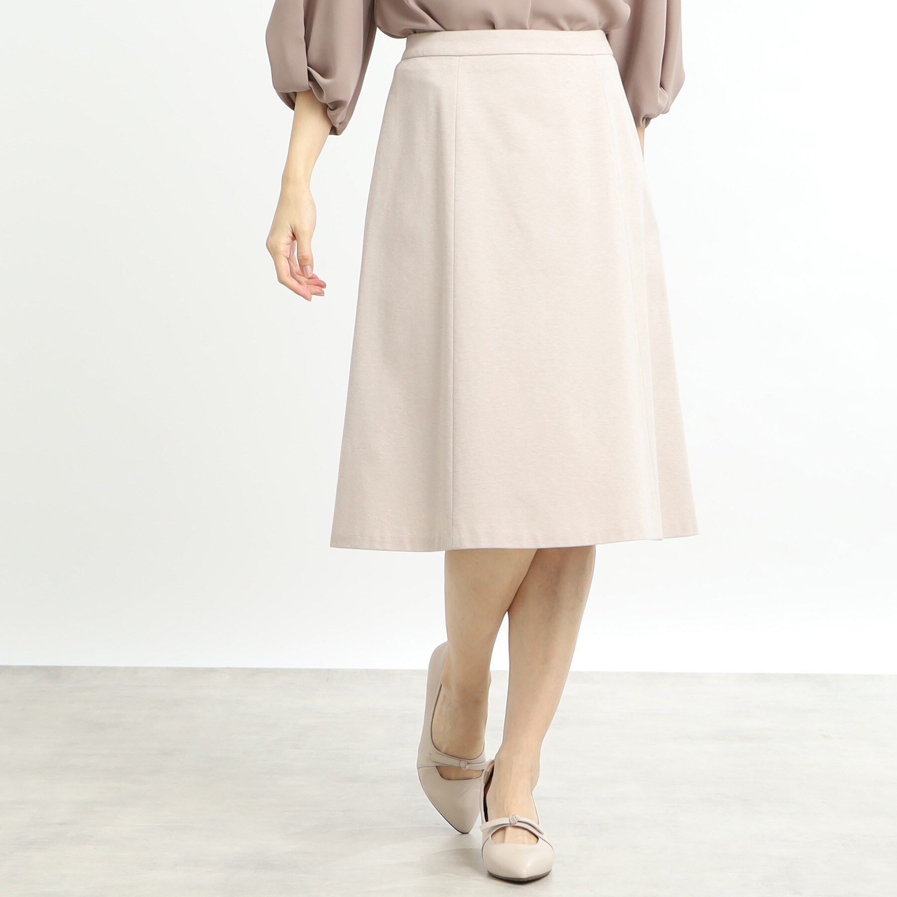 Reflect「【匠シリーズ／洗える】ソフトフレアスカート」|スカート|