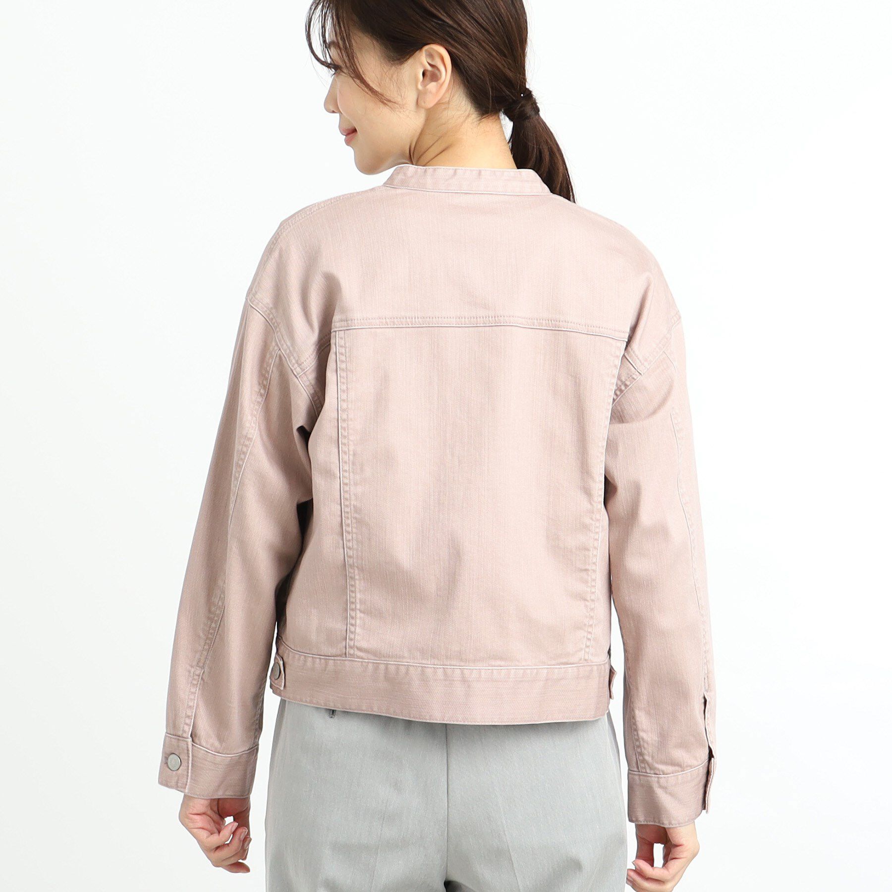 Reflect「【手洗い可】カラーデニムジャケット」|デニムジャケット|