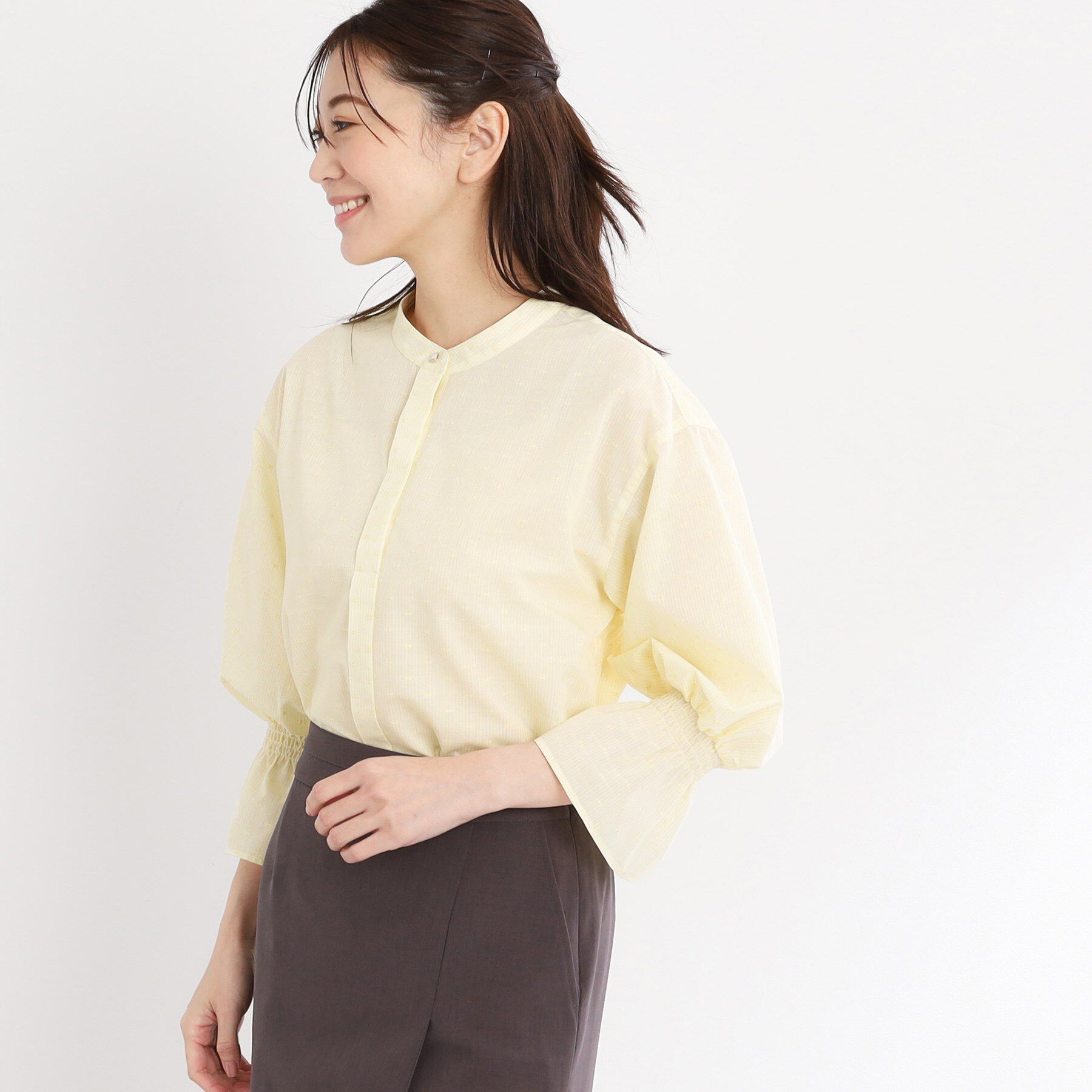 Reflect「【洗える】キャンディースリーブブラウス」|シャツ・ブラウス|