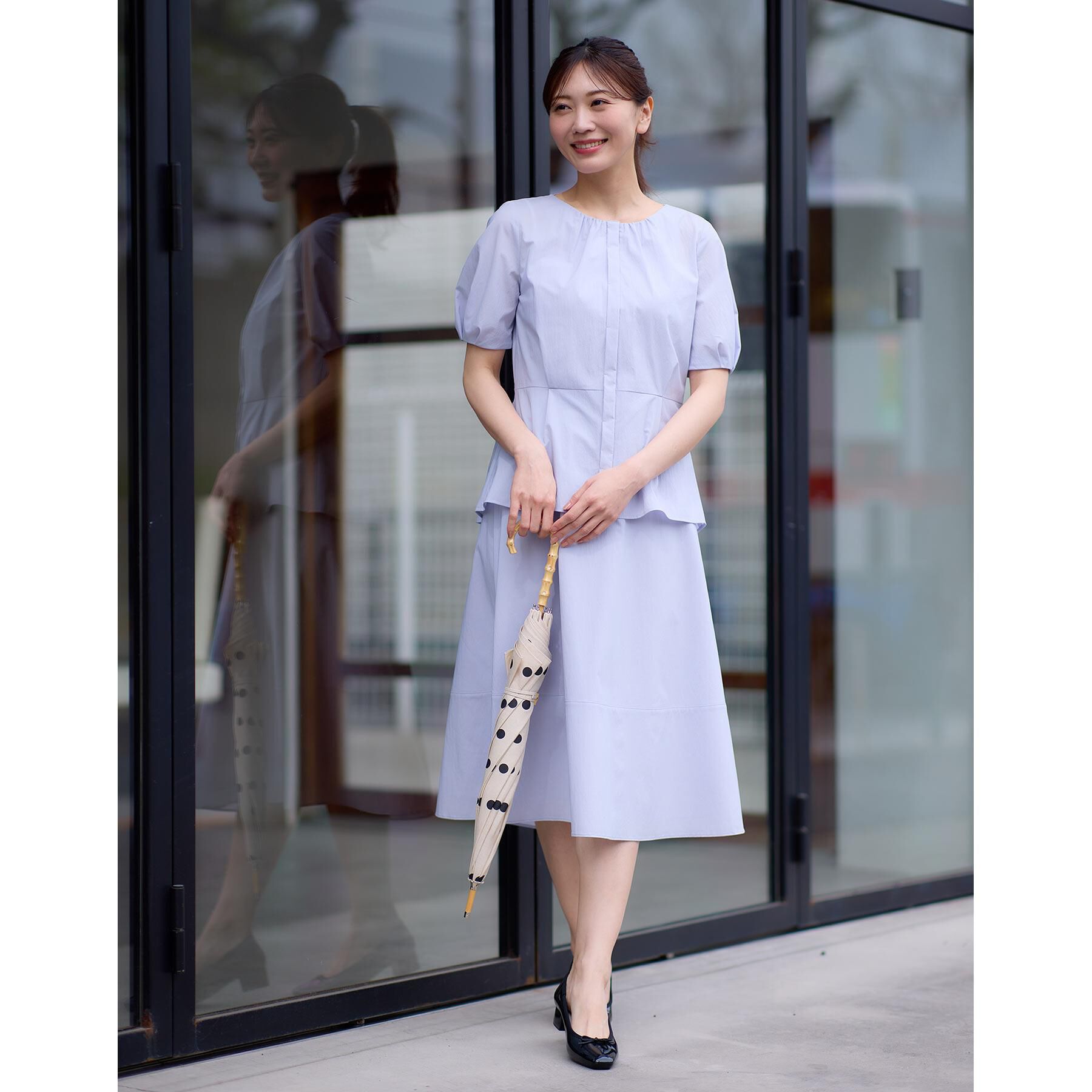 Reflect「【マシンウォッシュ可／撥水／雨の日OK！】レインシリーズフレアスカート」|スカート|