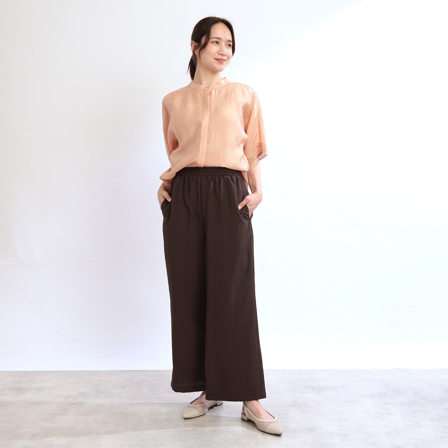 Reflect「【ウエスト総ゴム／脚長効果◎】ドライタッチワイドパンツ」|その他|