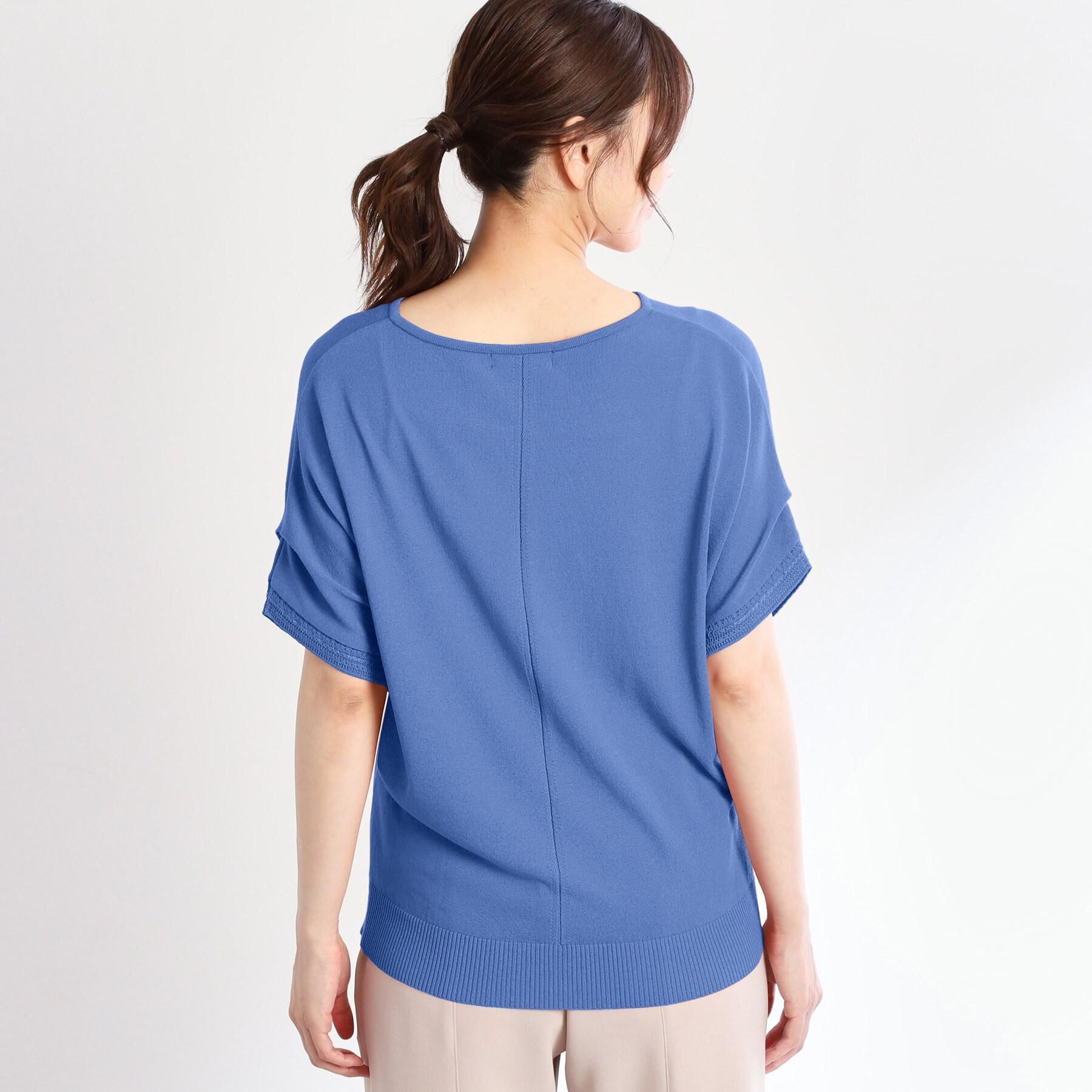 Reflect「【選べる7色◎／手洗い可／二の腕カバー】半袖ニット」|ニット・セーター|