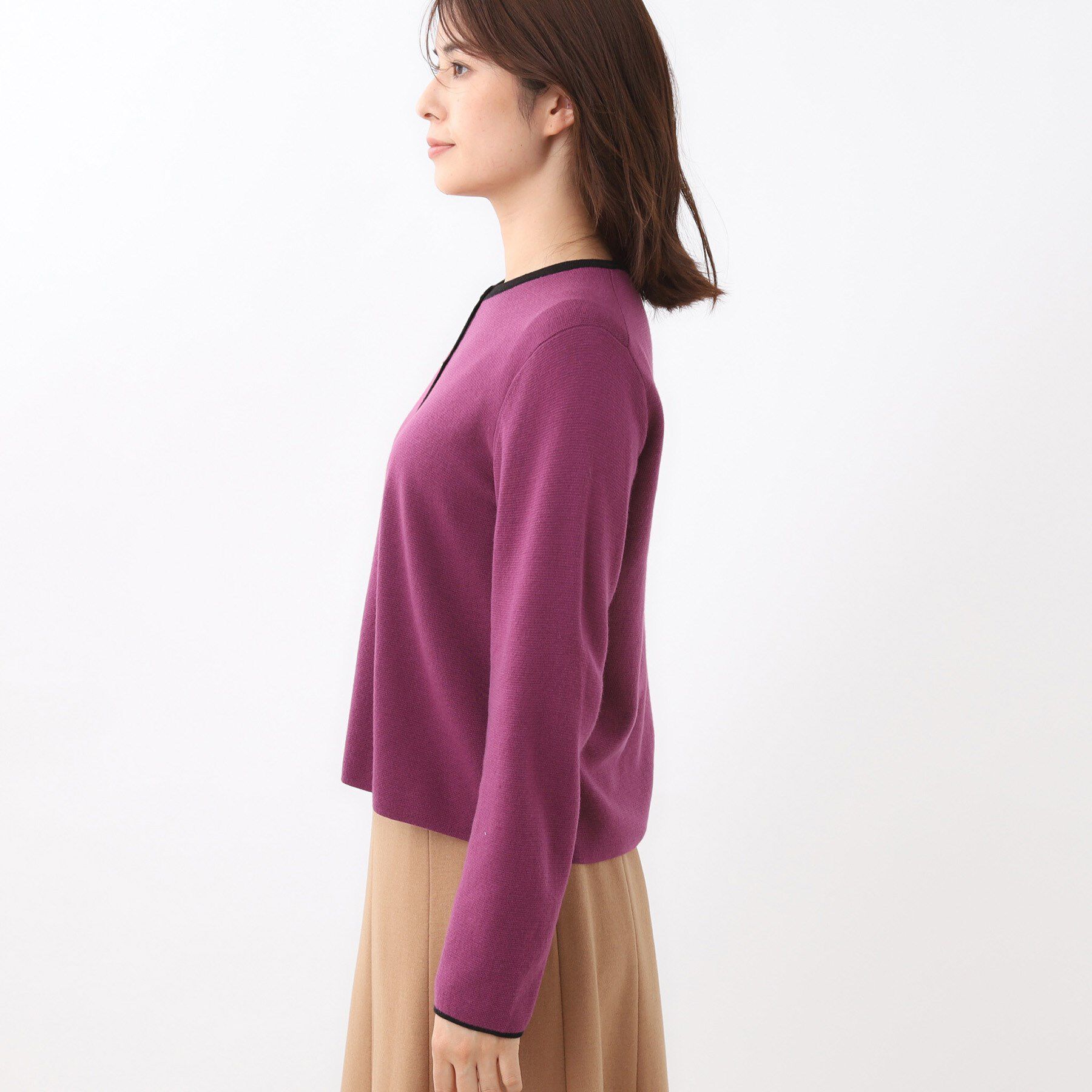 Reflect「【秋映え／単品使い◎／すっきり見え】ブローチ付きニットアンサンブル」|その他|