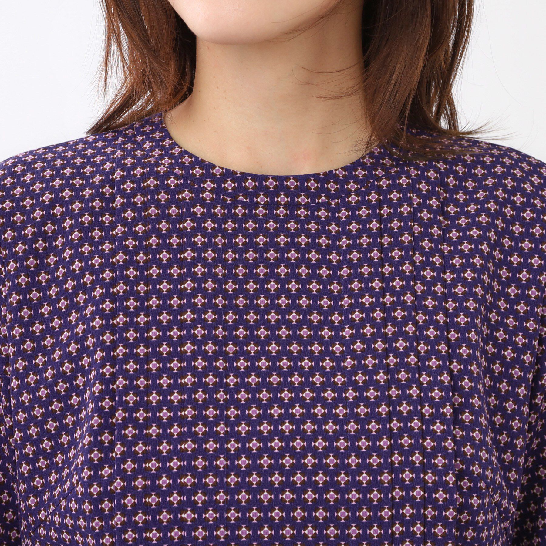 Reflect「【通勤にもお出かけにも◎】ジオメプリントクラシカルワンピース」|ワンピース|