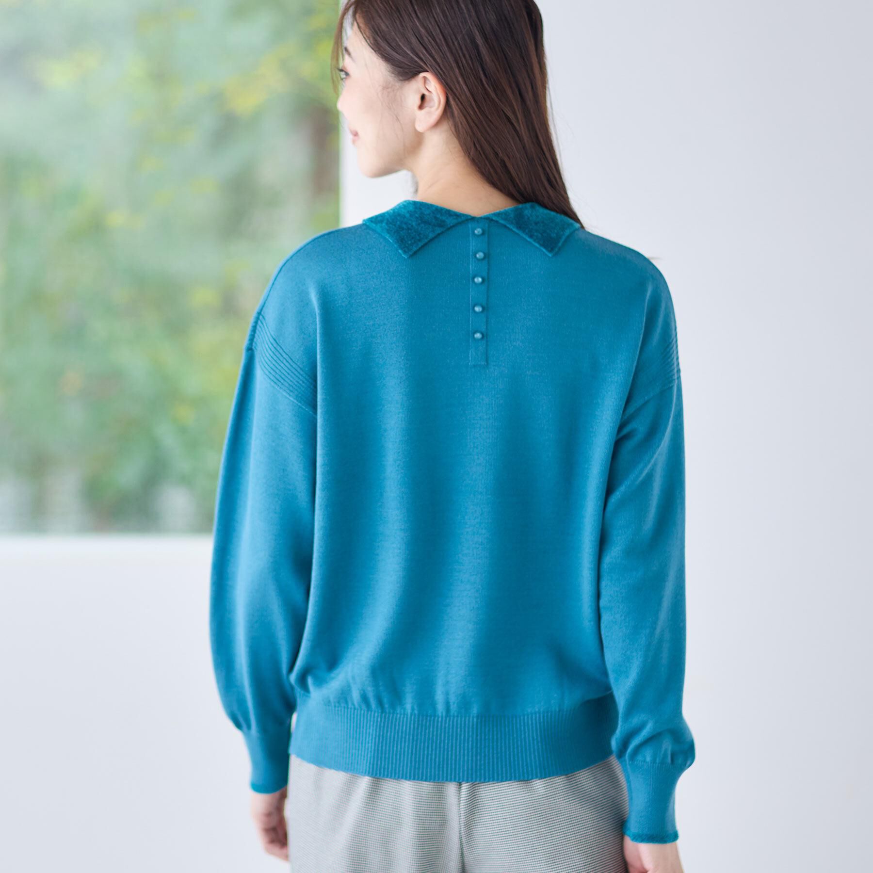 Reflect「【着映え◎】衿つきニットトップス」|ニット・セーター|