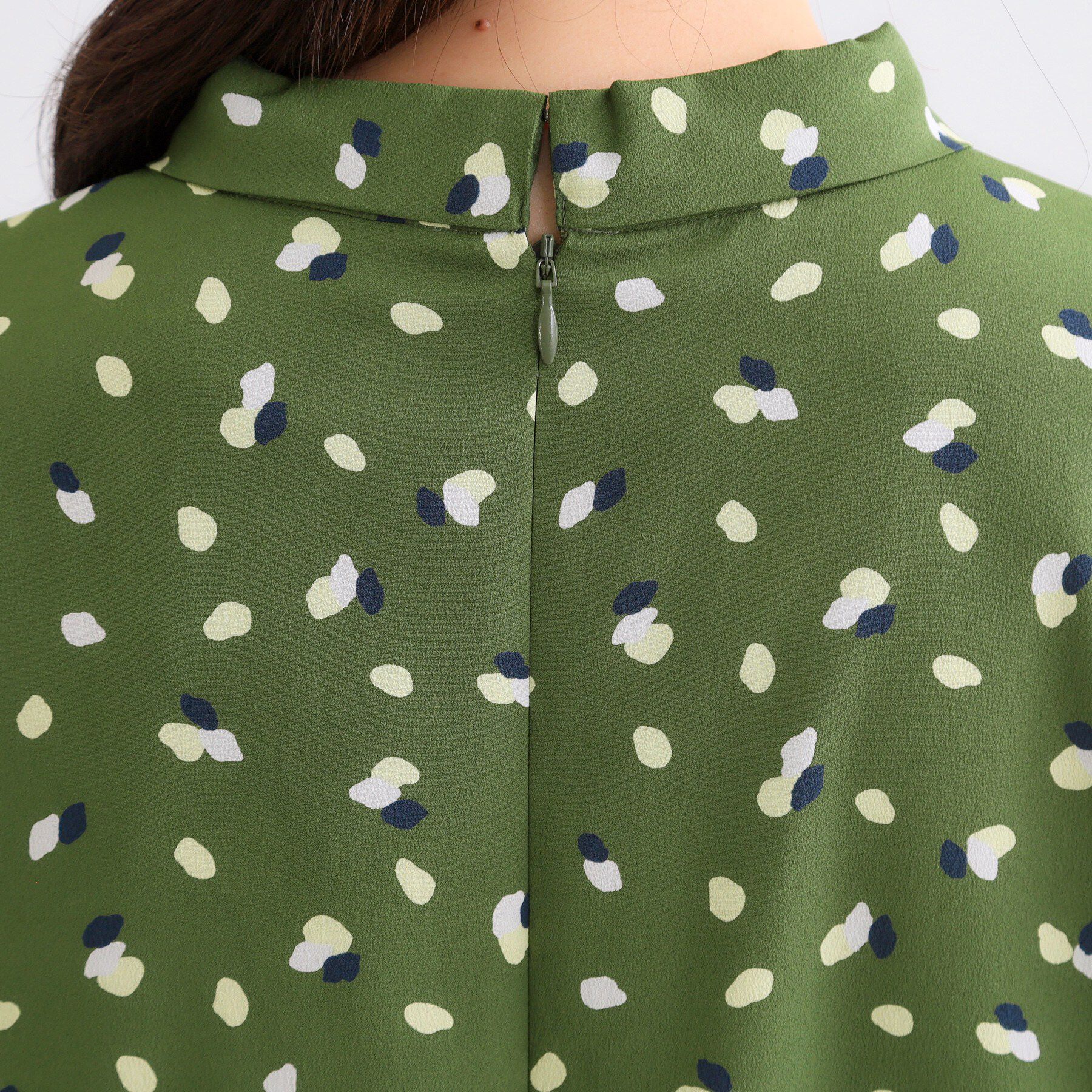 Reflect「【セレモニー／通勤／おでかけに◎】フラワープリントボウタイワンピース」|ワンピース|