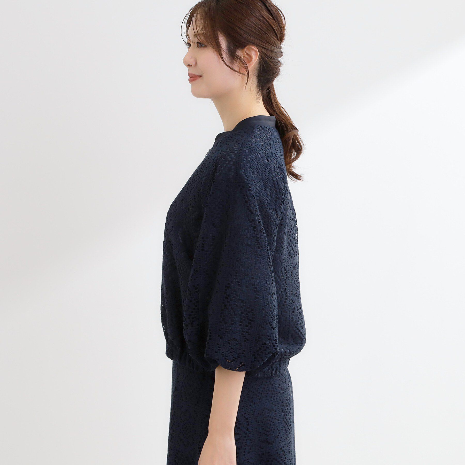 Reflect「【セットアップ可】ジップアップレースショートブルゾン」|ブルゾン・スタジャン|