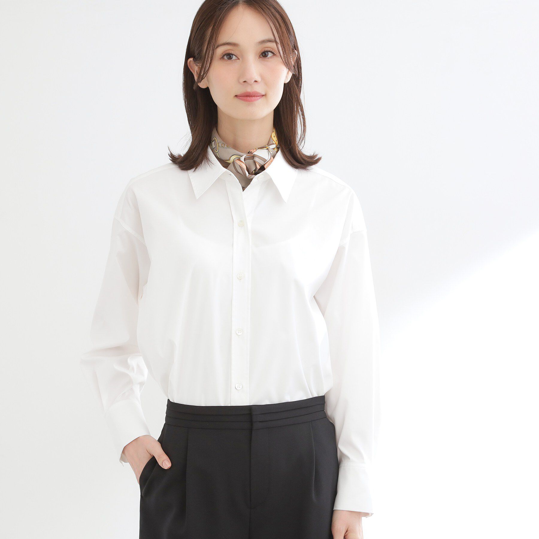 Reflect「【羽織りにも◎】タイプライタービッグシャツ」|シャツ・ブラウス|