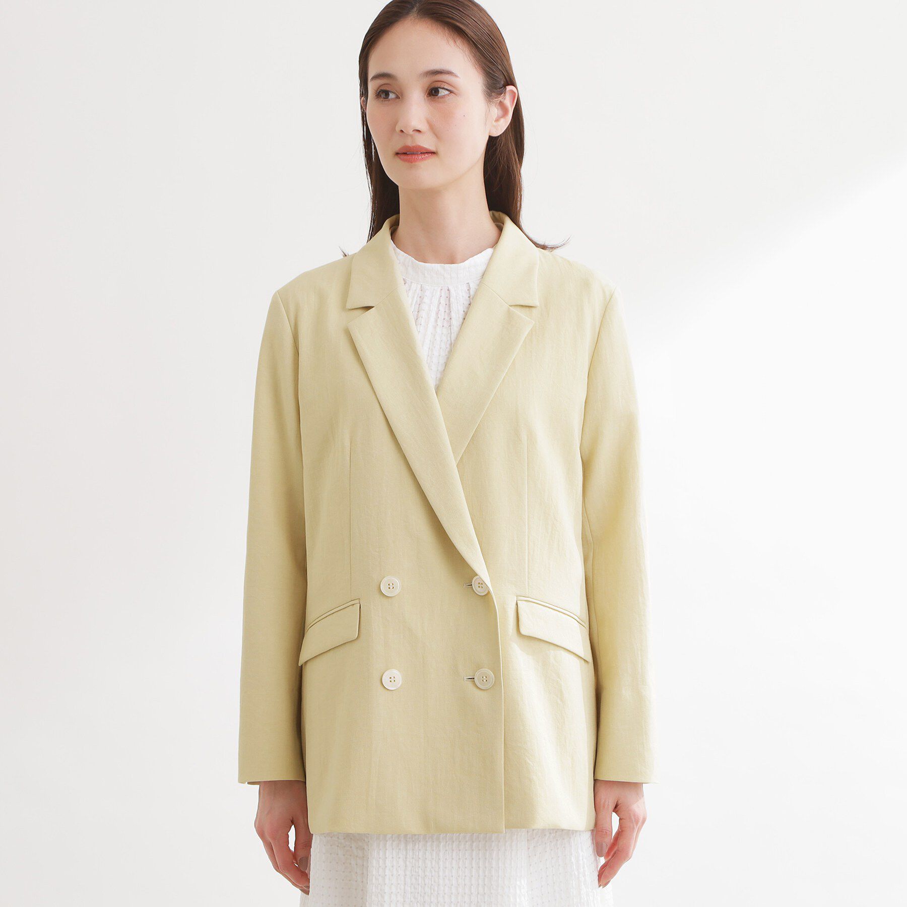 Reflect「コットンリネンテーラードジャケット」|テーラードジャケット|