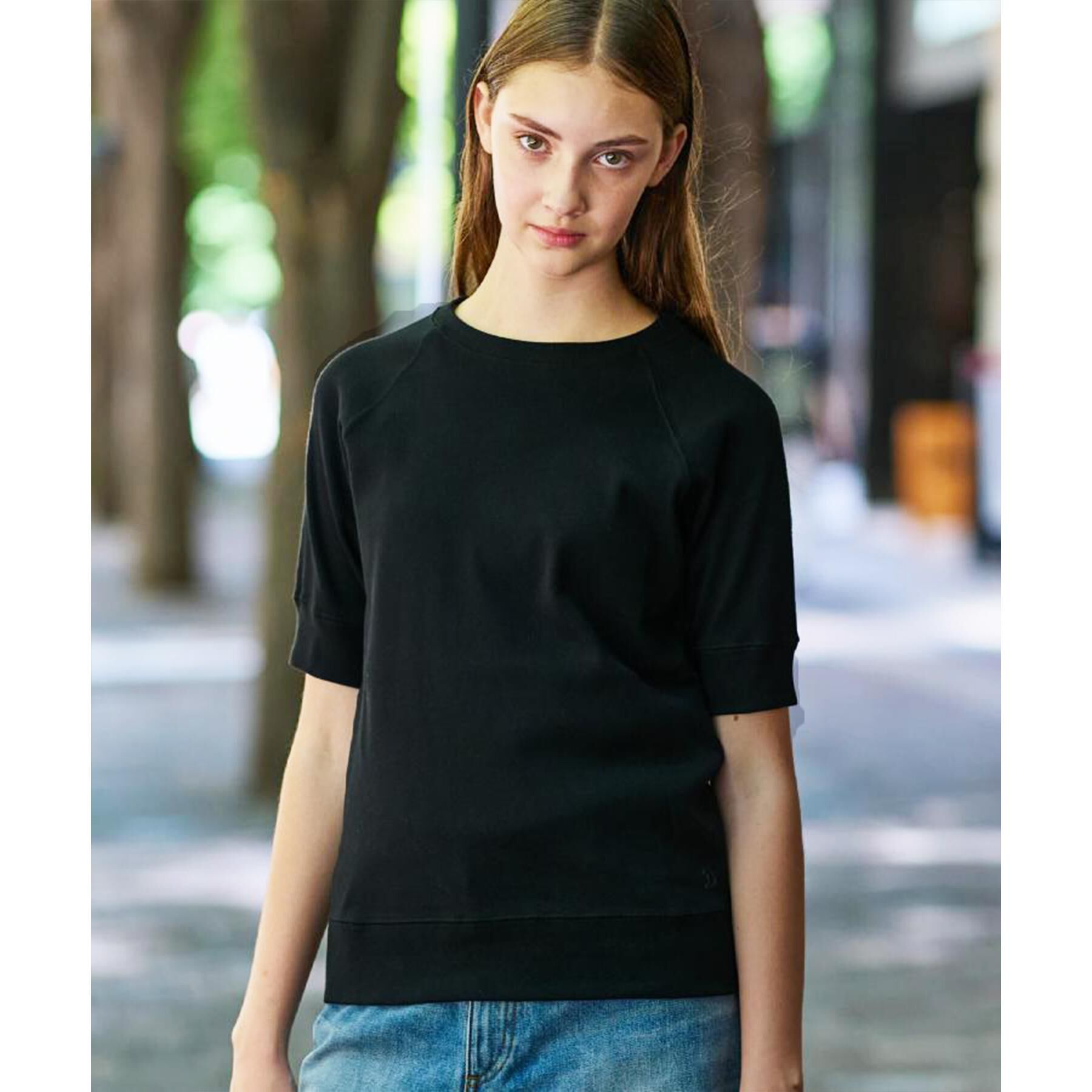 DRESSTERIOR「ラグランハーフスリーブプルオーバー」|Tシャツ・カットソー|