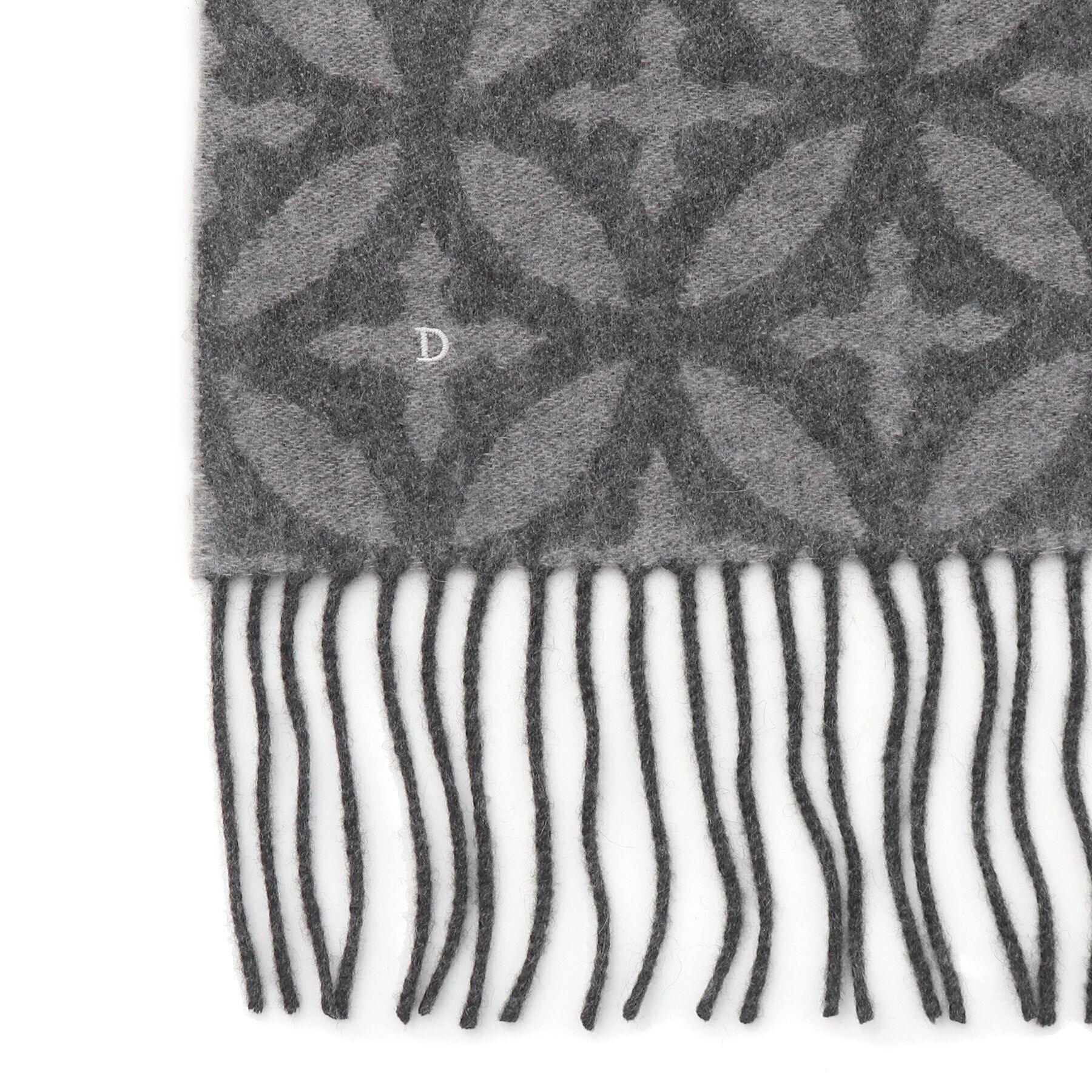 DRESSTERIOR「オーバーラップサークル モノトーンカシミヤ100%マフラー」|ストール|