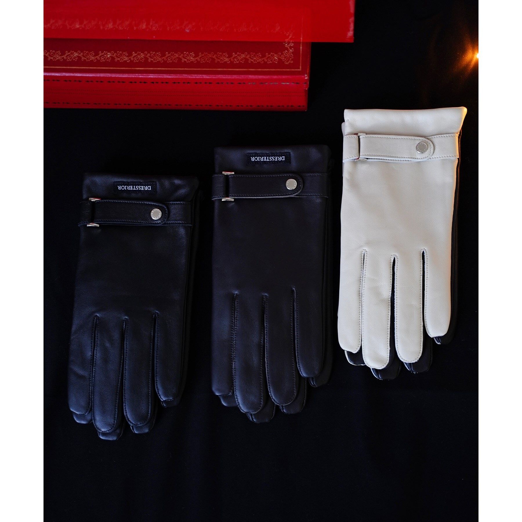 DRESSTERIOR「【スマホ対応】羊革スマートグローブ」|手袋|