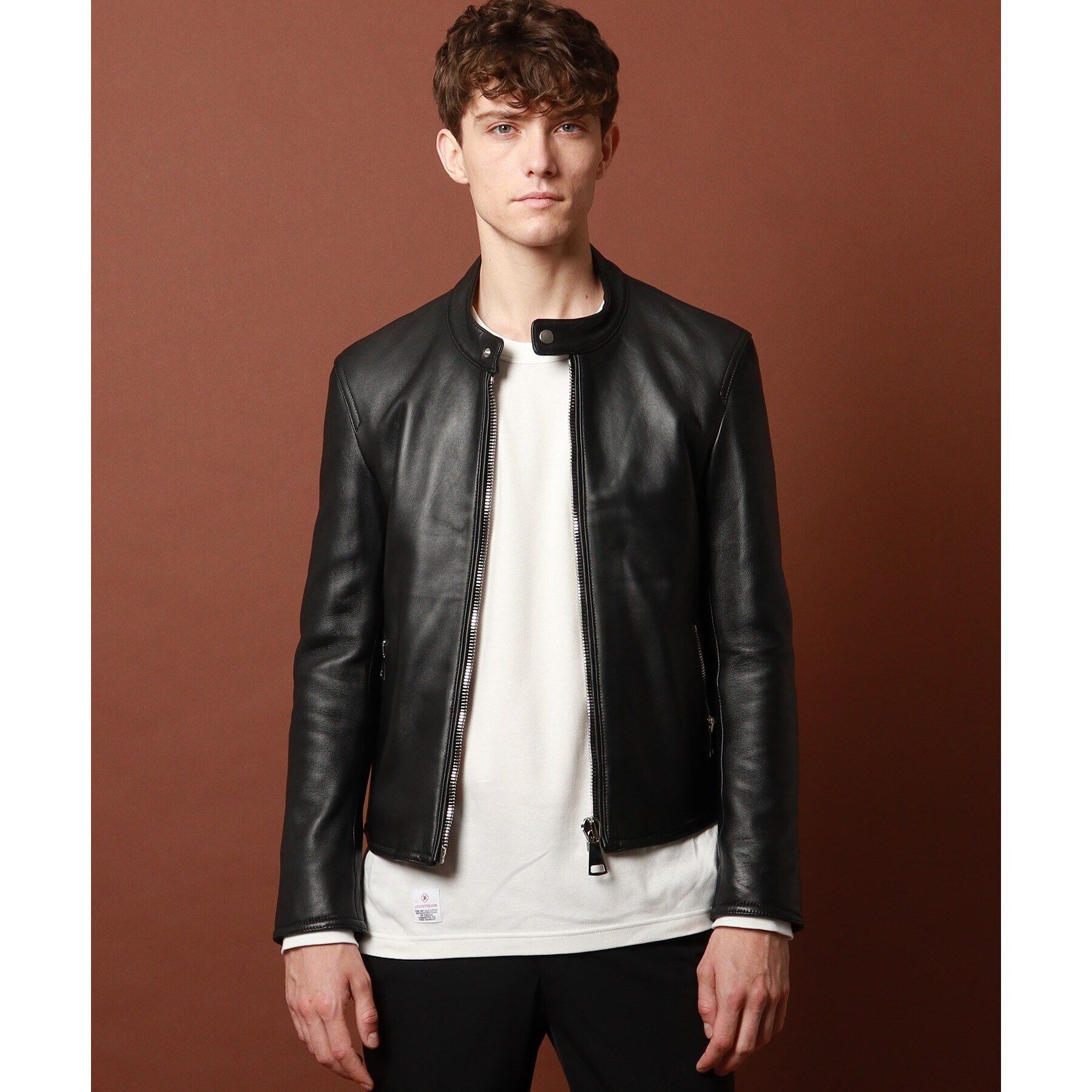 DRESSTERIOR「【干場義雅&times;DRESSTERIOR】レザーライダースジャケット」|ライダースジャケット|