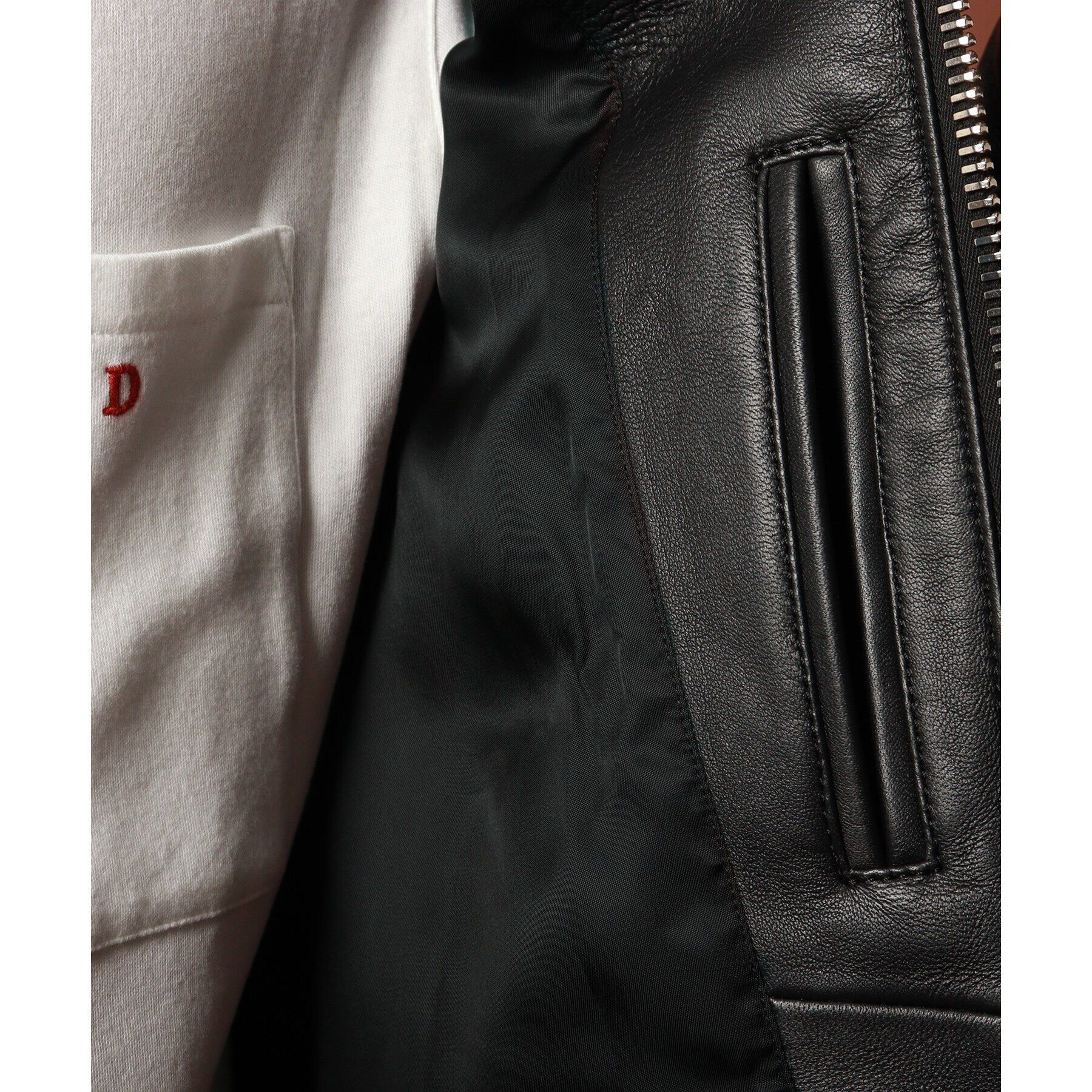 DRESSTERIOR「【干場義雅&times;DRESSTERIOR】レザーライダースジャケット」|ライダースジャケット|