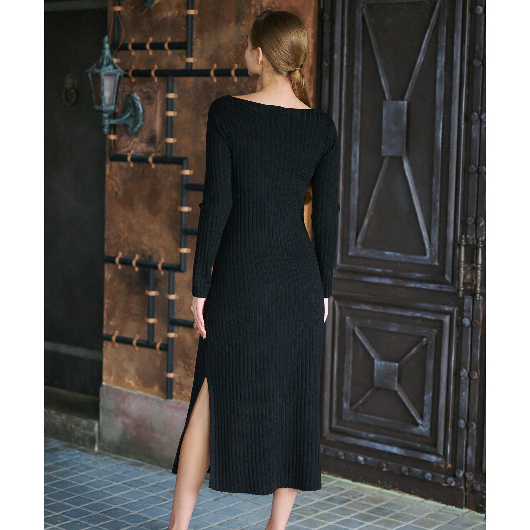 DRESSTERIOR「デコルテリブニットワンピース」|ワンピース|