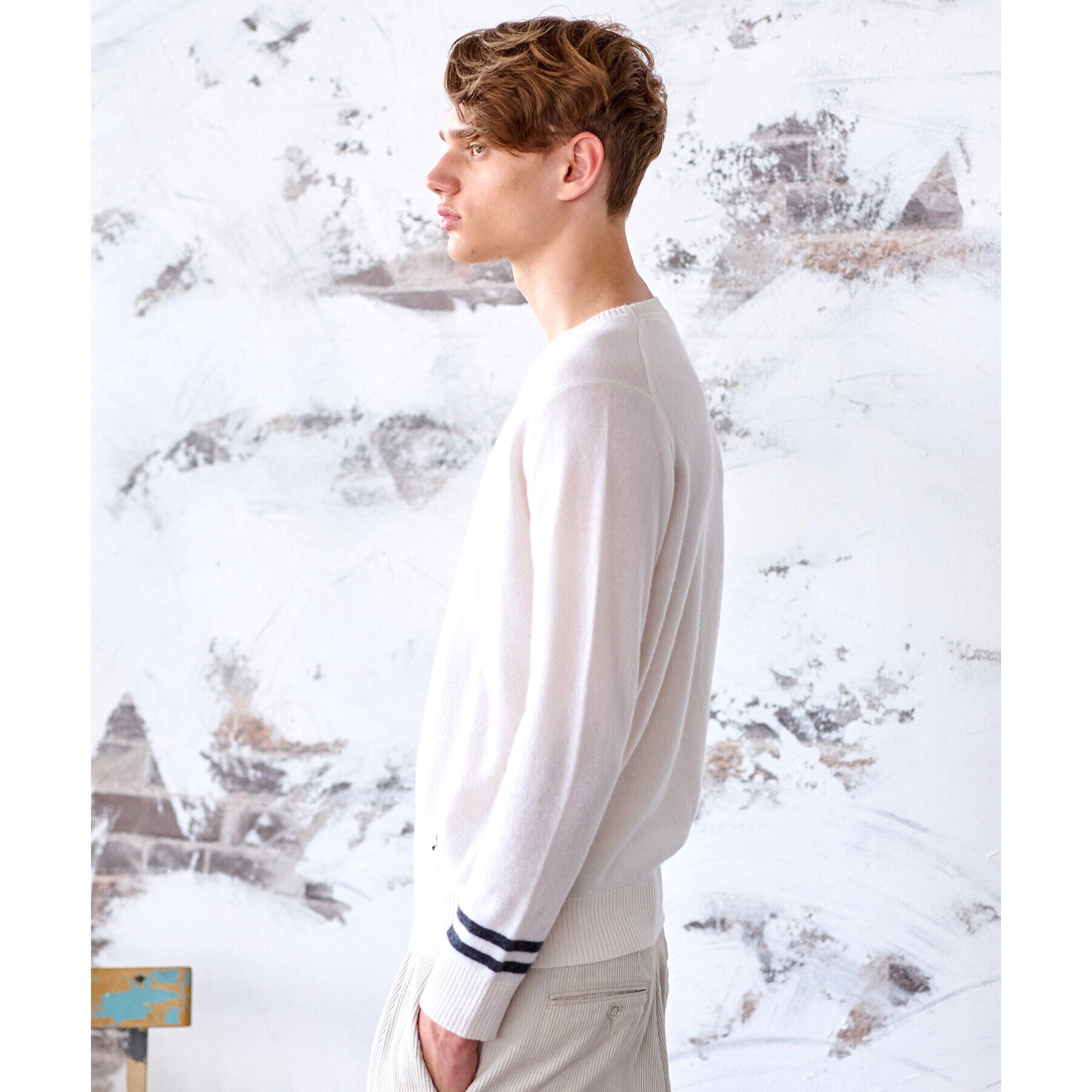 DRESSTERIOR「【カシミヤ100%】ピュアカシミヤクルーネックニット」|ニット・セーター|