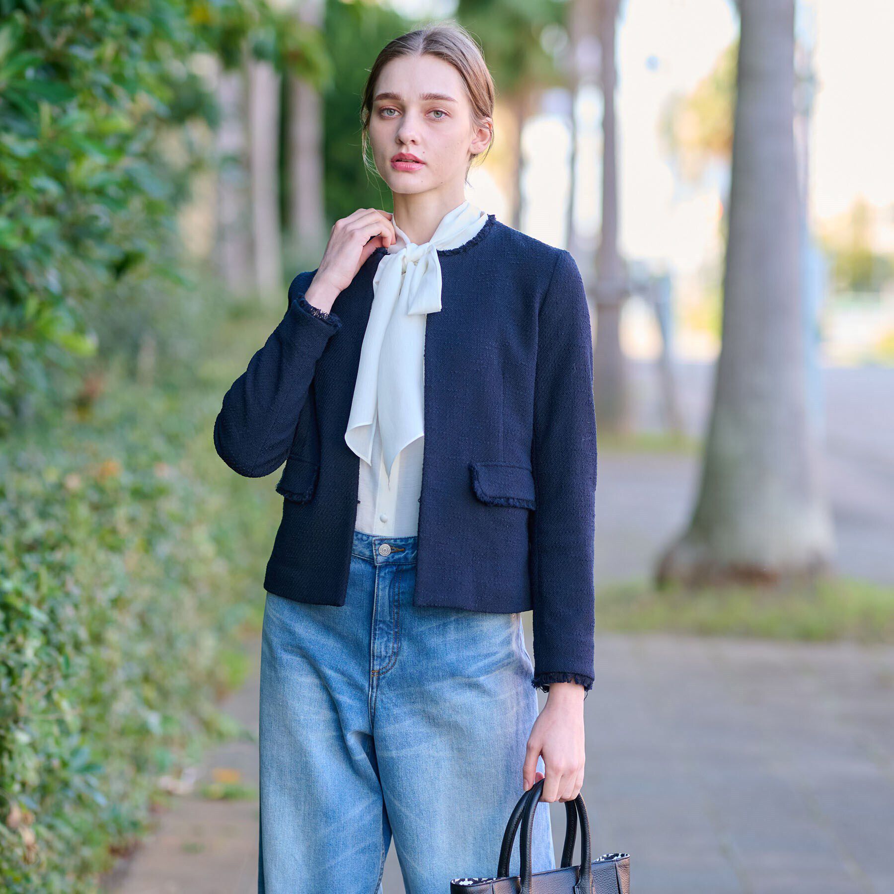 DRESSTERIOR「【セレモニー】オケージョンツイードジャケット」|ノーカラージャケット|