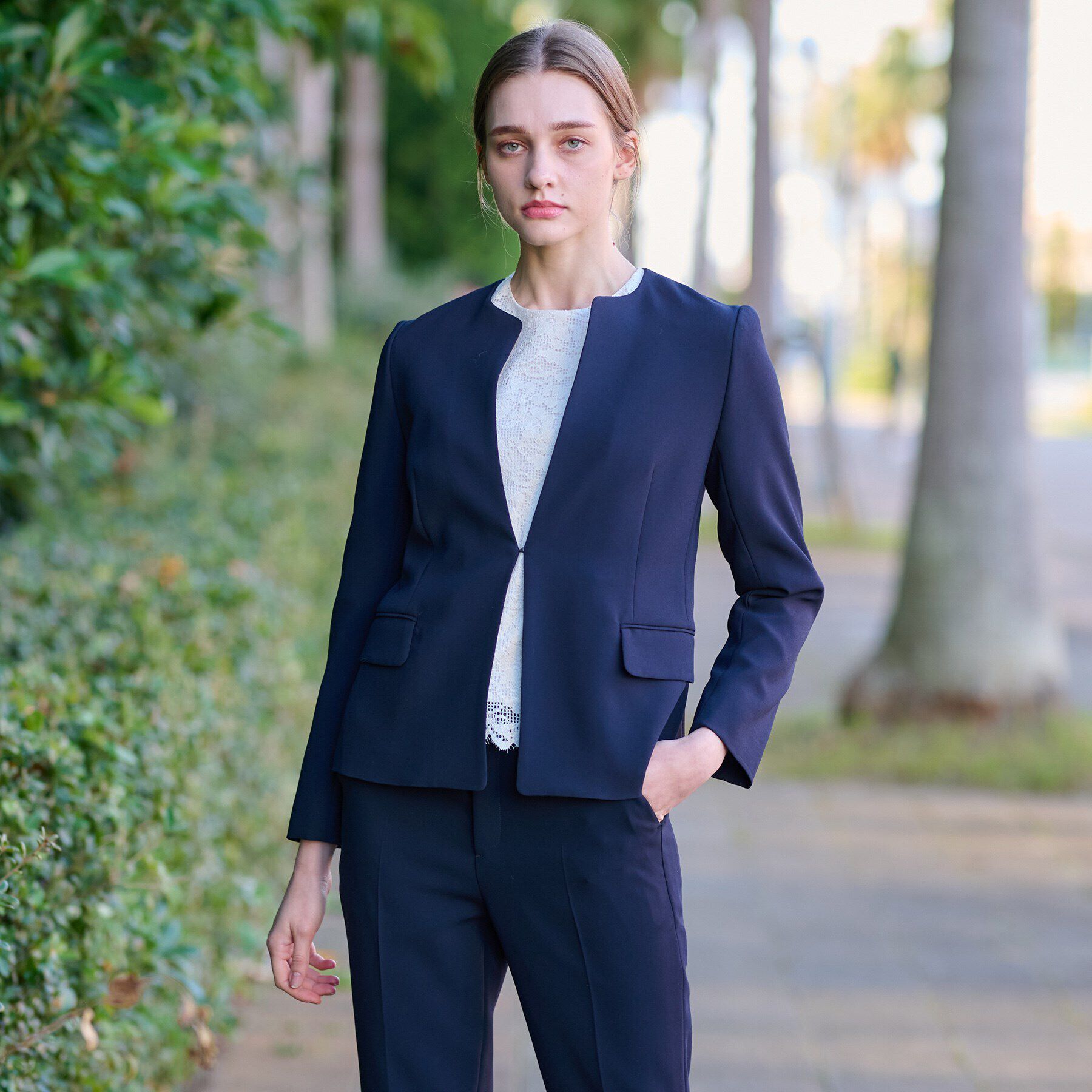 DRESSTERIOR「【セットアップ可/セレモニー】オケージョンSETUPジャケット」|ノーカラージャケット|