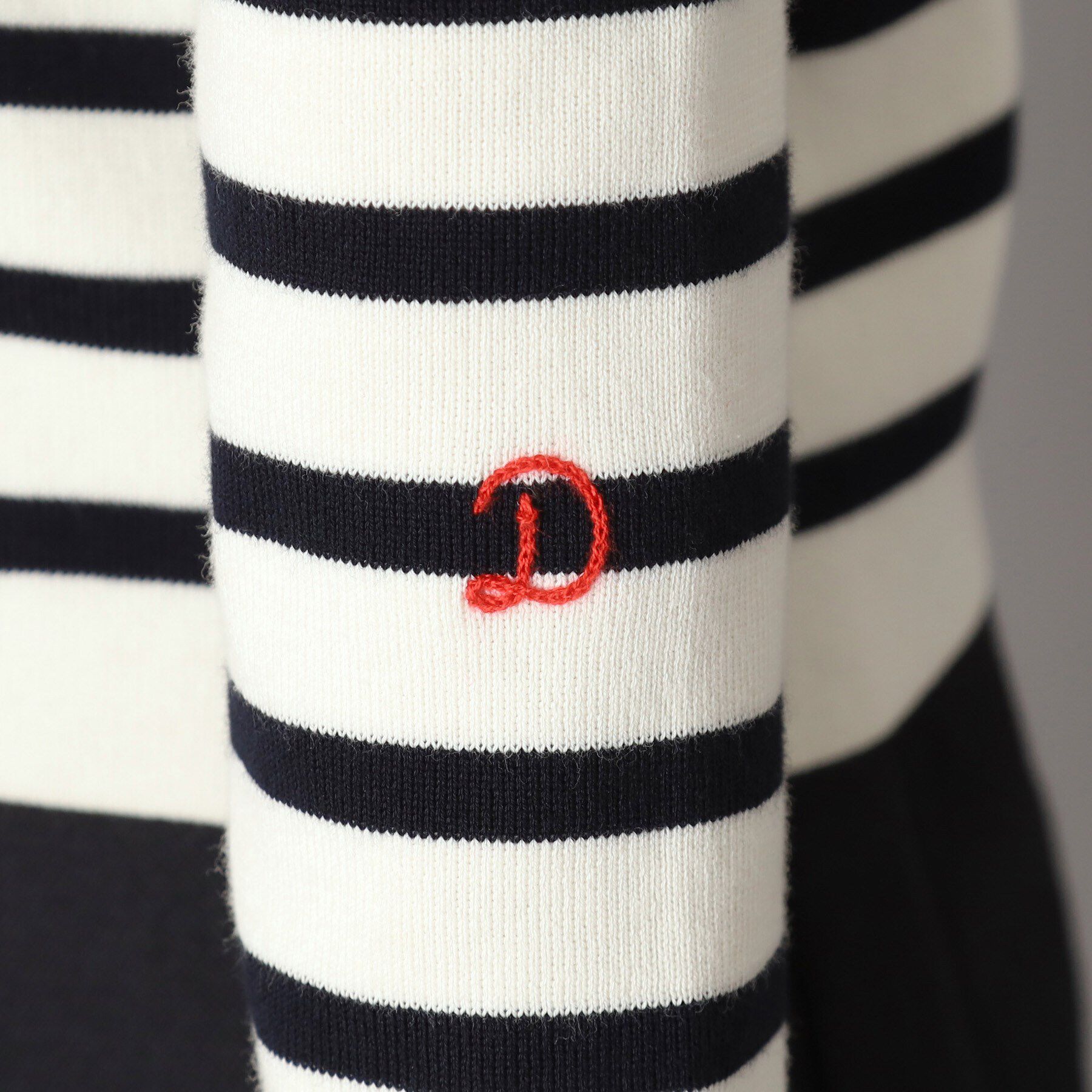 DRESSTERIOR「コットンフルニードルボーダー」|ニット・セーター|