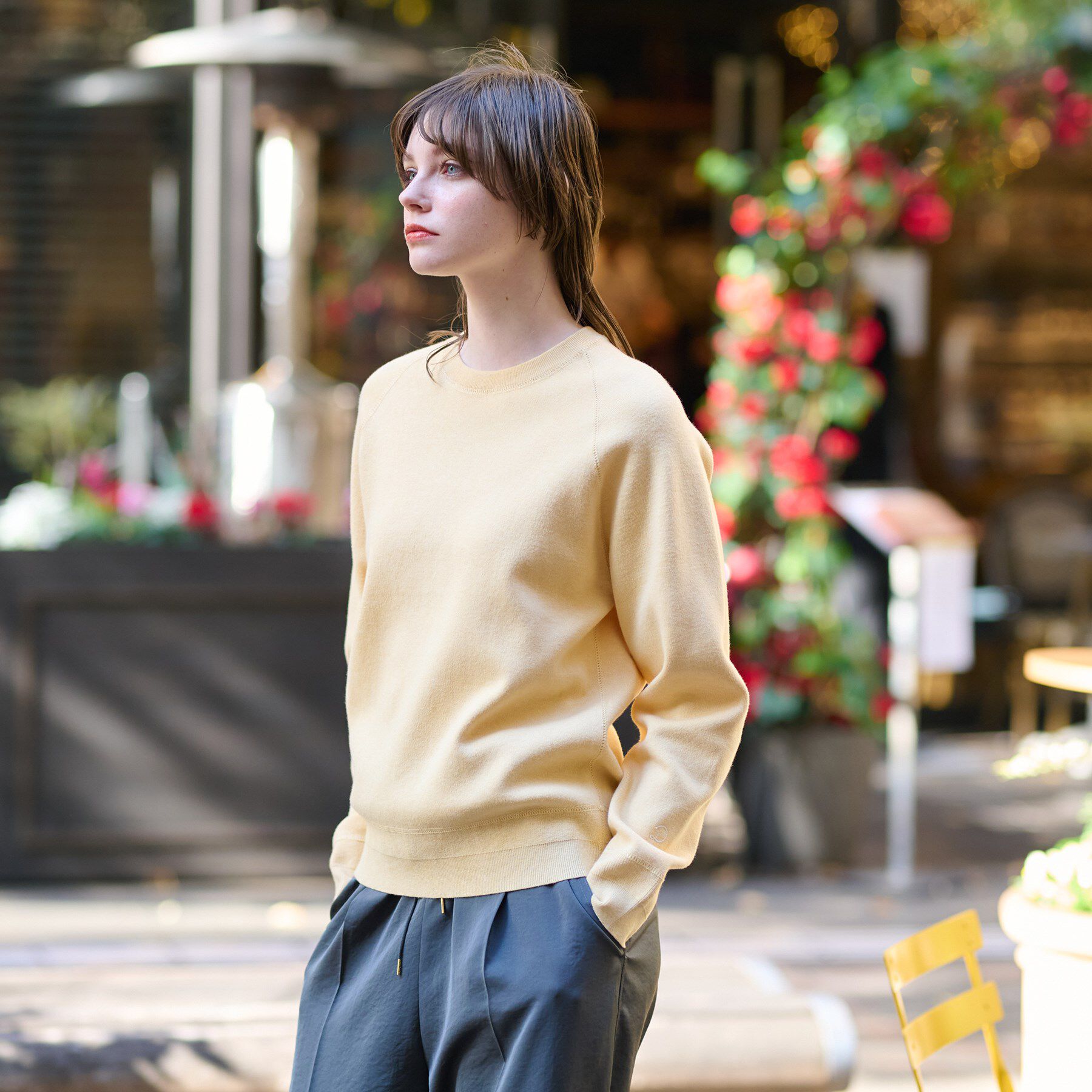 DRESSTERIOR「【洗える】ウォッシャブル コットンカシミヤ混ニット」|ニット・セーター|