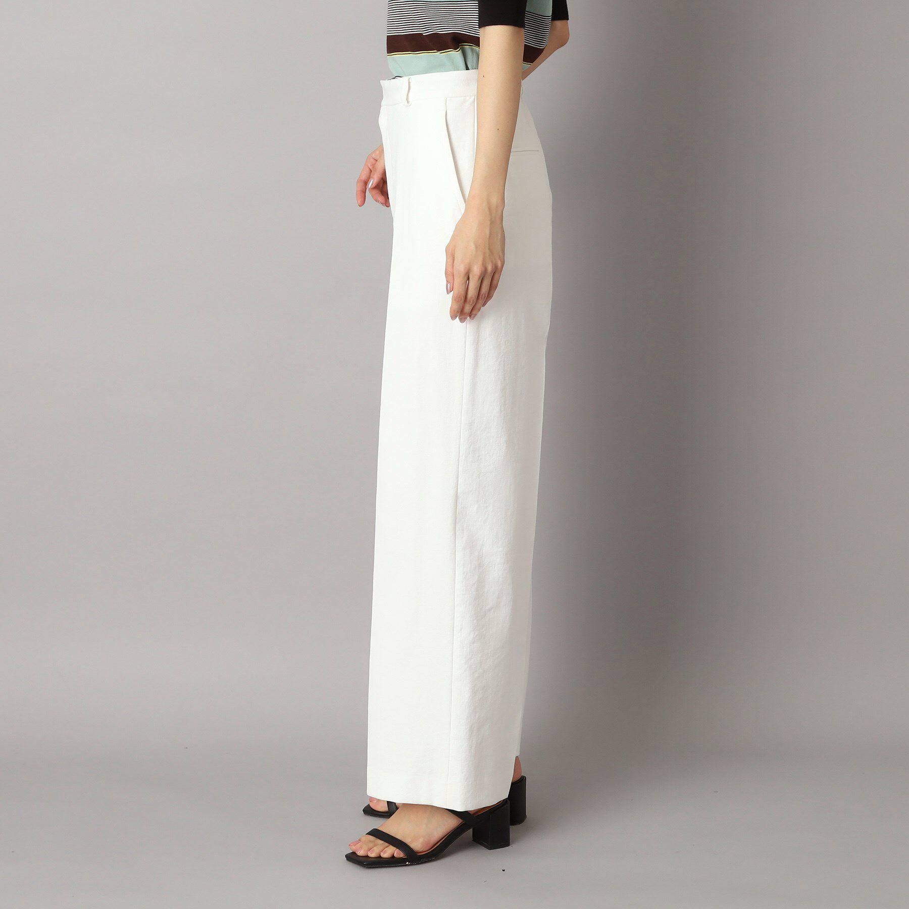 DRESSTERIOR「【洗える/吸水速乾/接触冷感/UVカット】リネンミックスストレッチワイドパンツ」|その他|