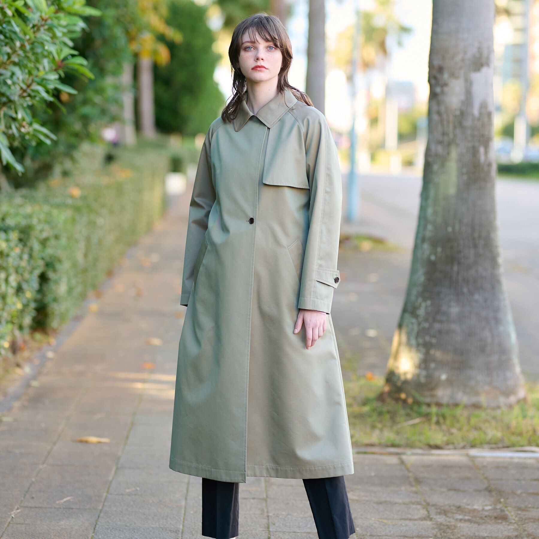 DRESSTERIOR「【ウォッシャブル/美シルエット】ライトトレンチコート」|トレンチコート|