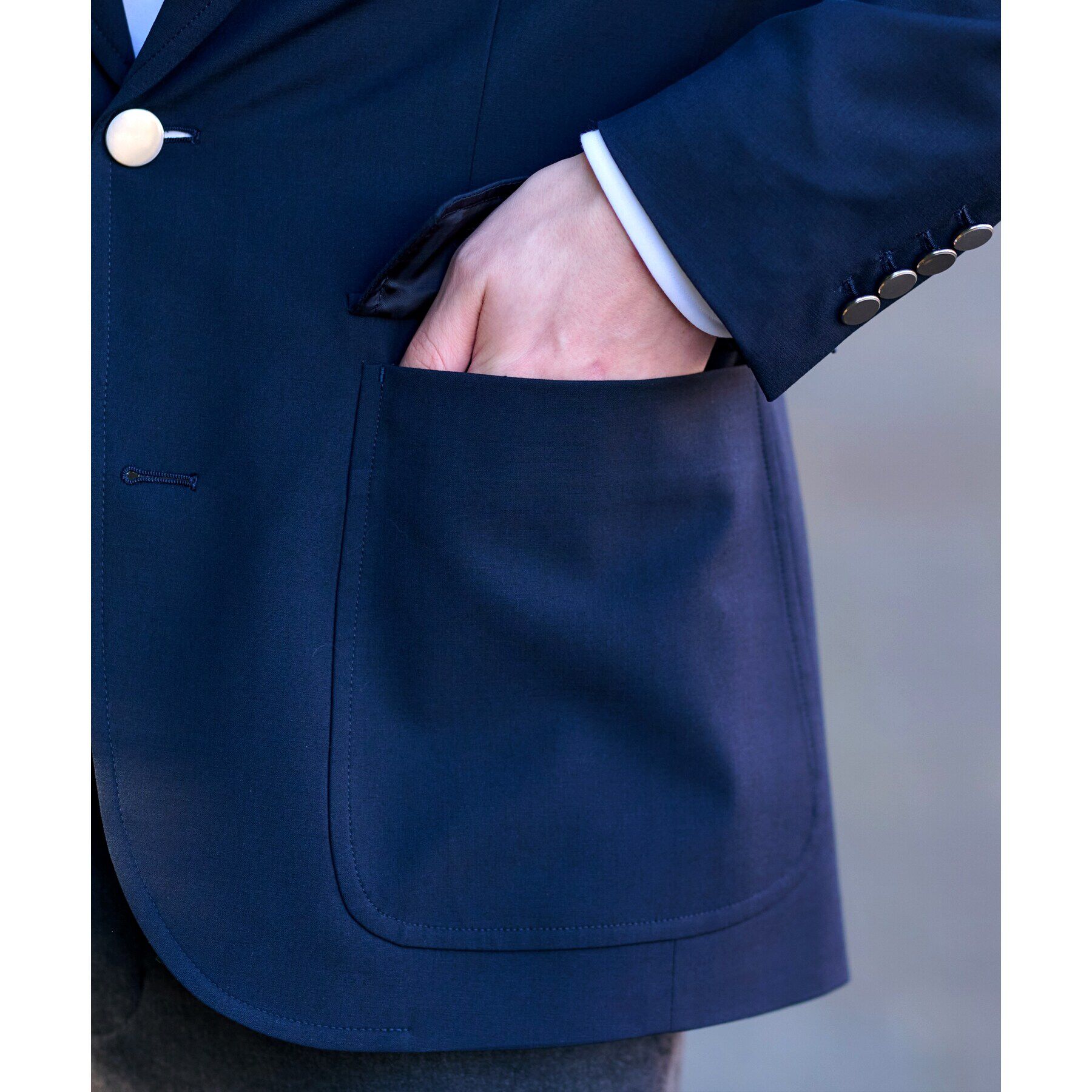 DRESSTERIOR「SUPER120&rsquo;S ネイビーブレザー」|テーラードジャケット|