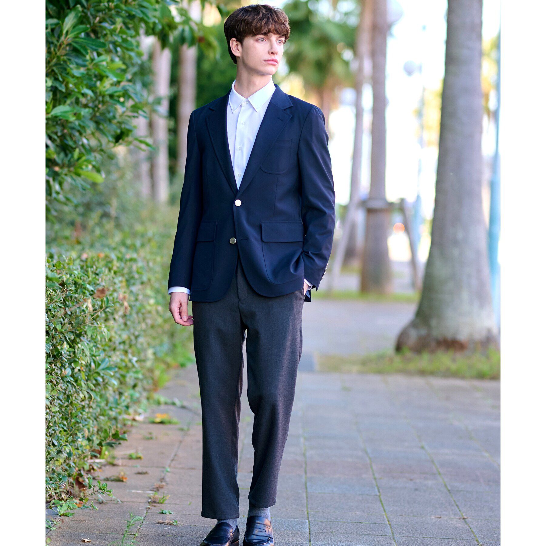 DRESSTERIOR「SUPER120&rsquo;S ネイビーブレザー」|テーラードジャケット|