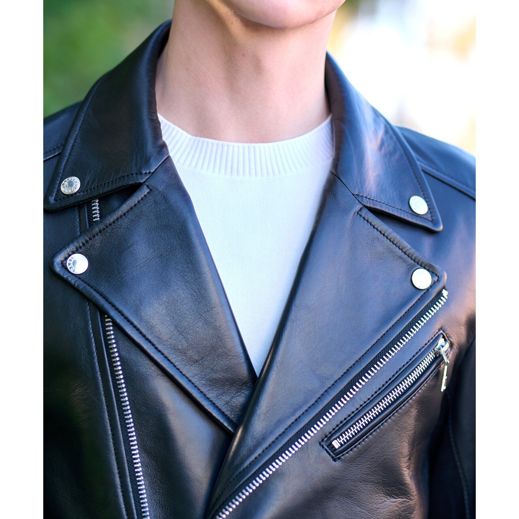 DRESSTERIOR「【本革】レザーライダースジャケット」|ライダースジャケット|