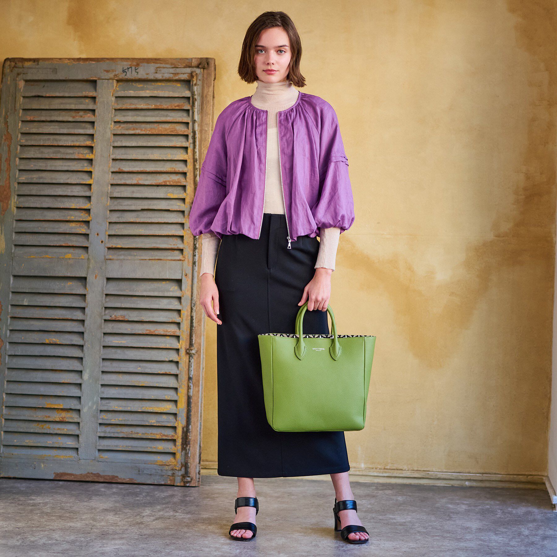 DRESSTERIOR「【洗える/リネン100％】ウォッシャブルペーパーリネンブルゾン」|ブルゾン・スタジャン|